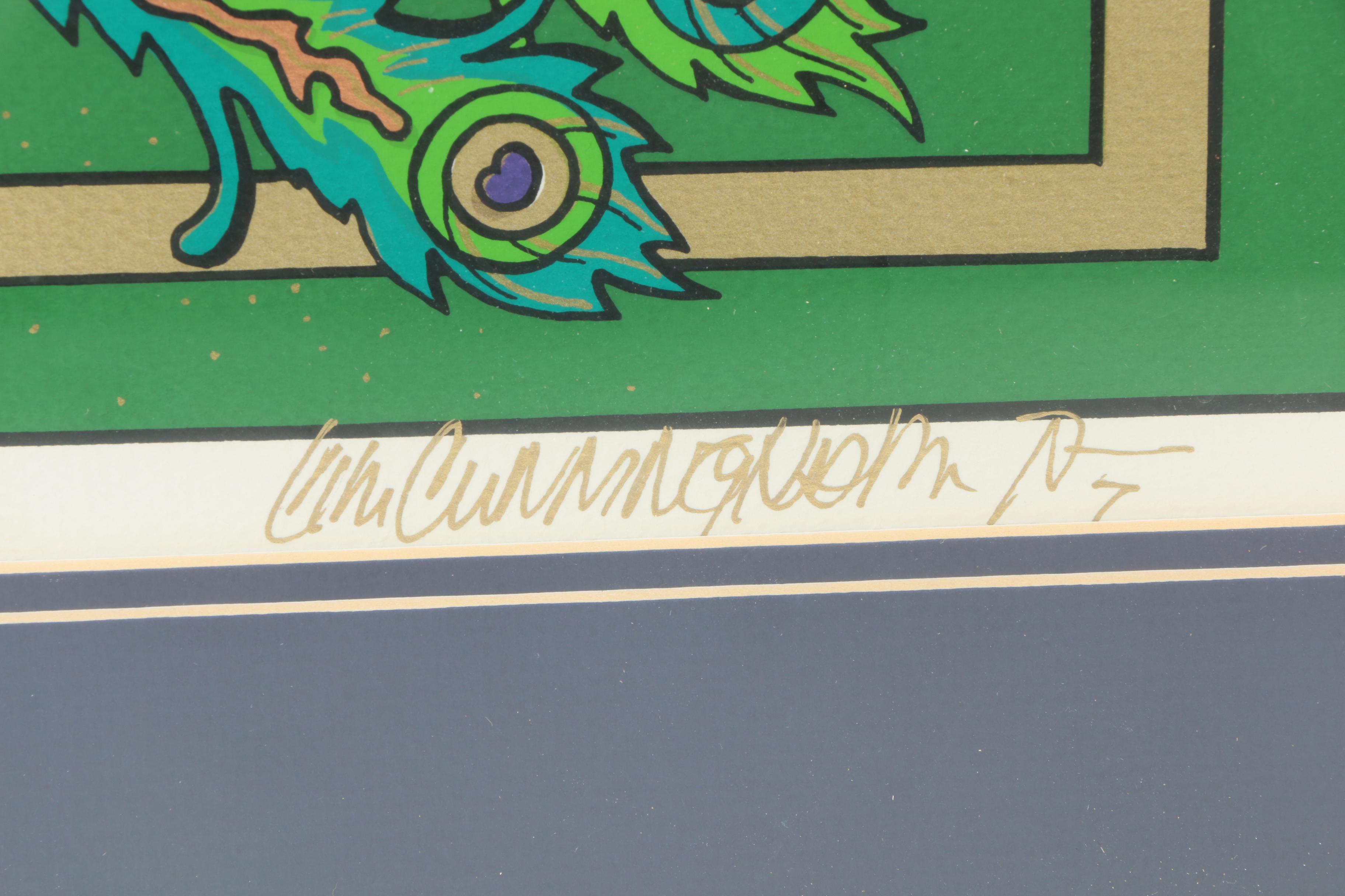 C.L. Cunningham Signed Serigraph on Paper "Queenie"