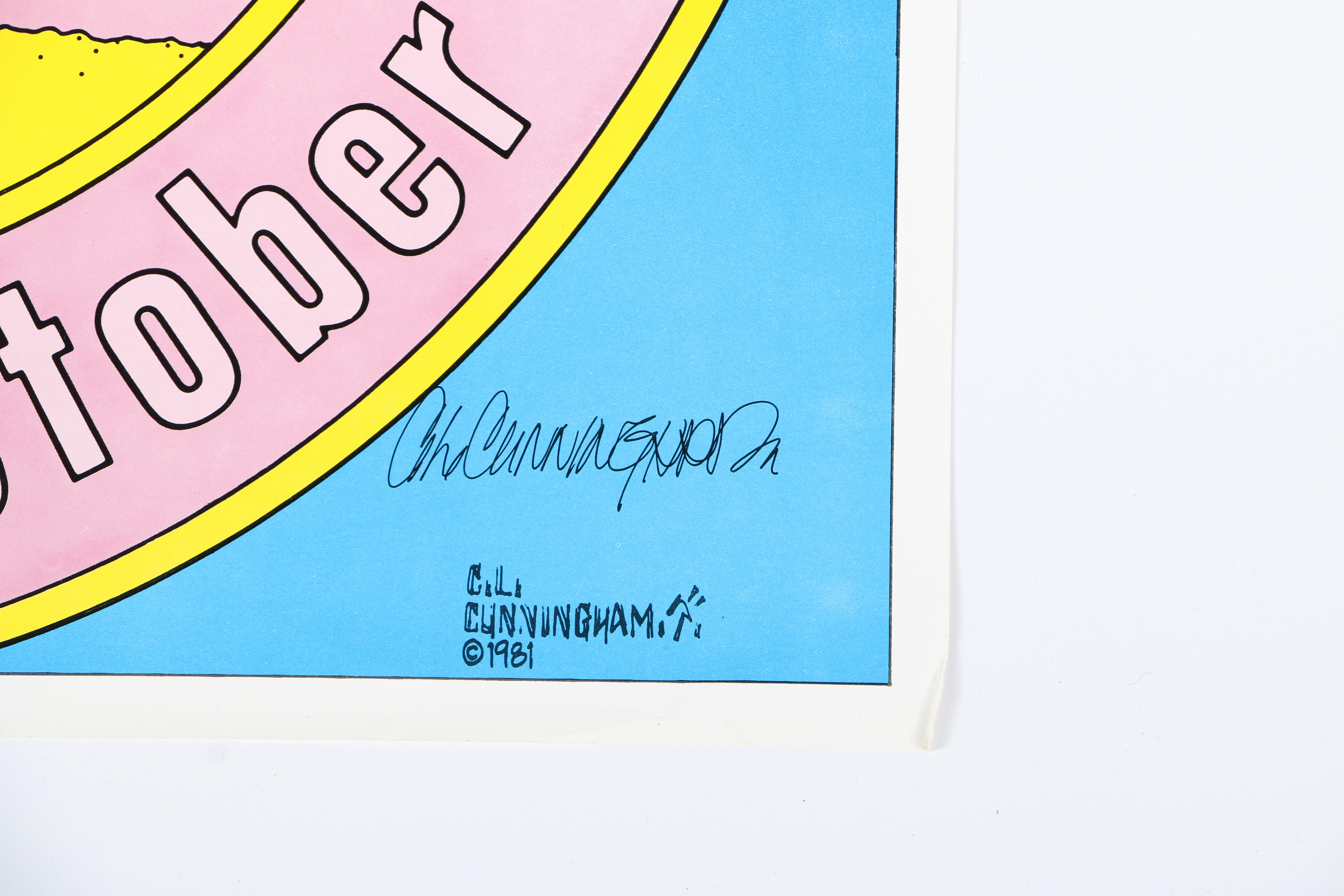 Signed Artist Proof Edition of C.L. Cunningham Shrimp Festival Poster