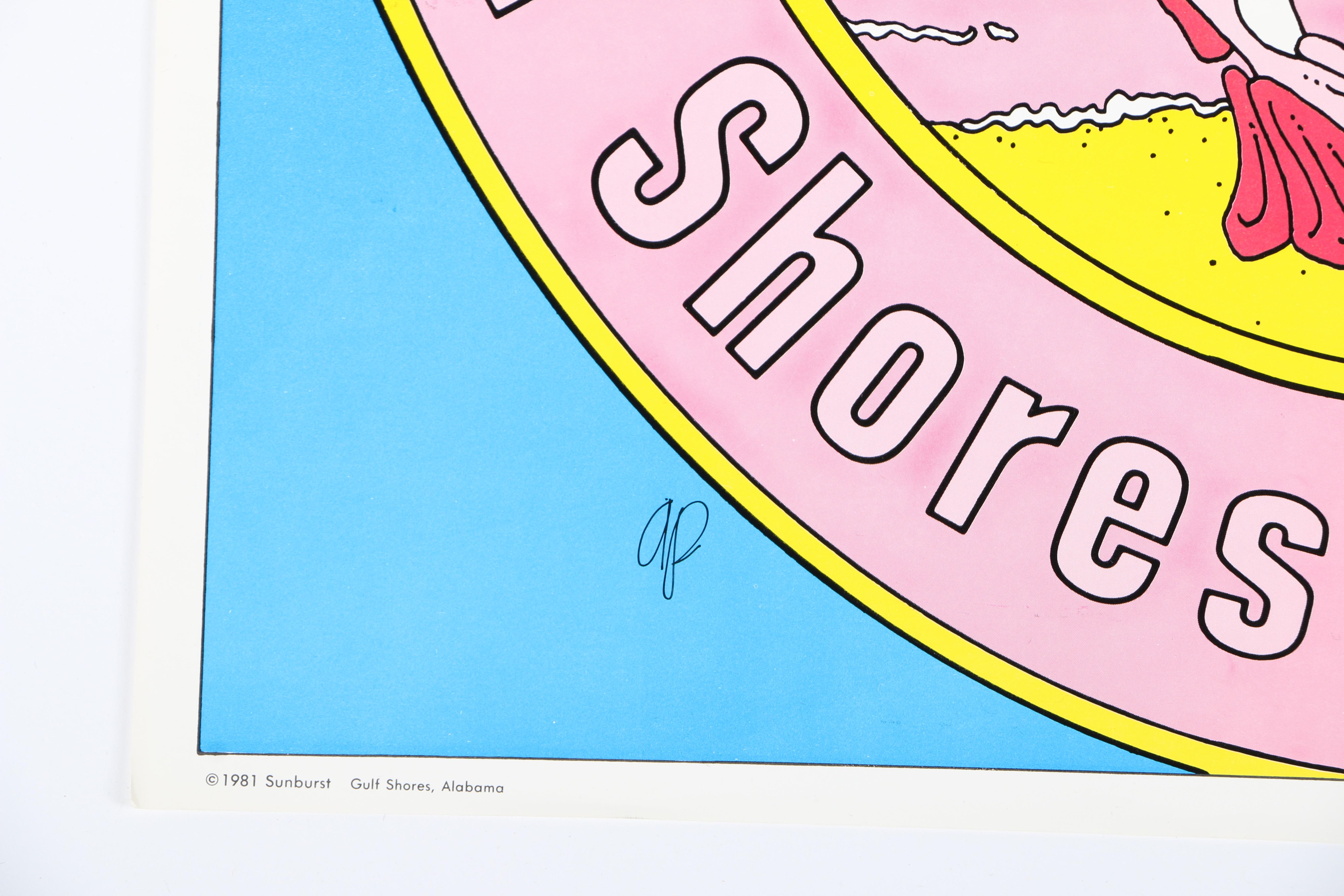 Signed Artist Proof Edition of C.L. Cunningham Shrimp Festival Poster