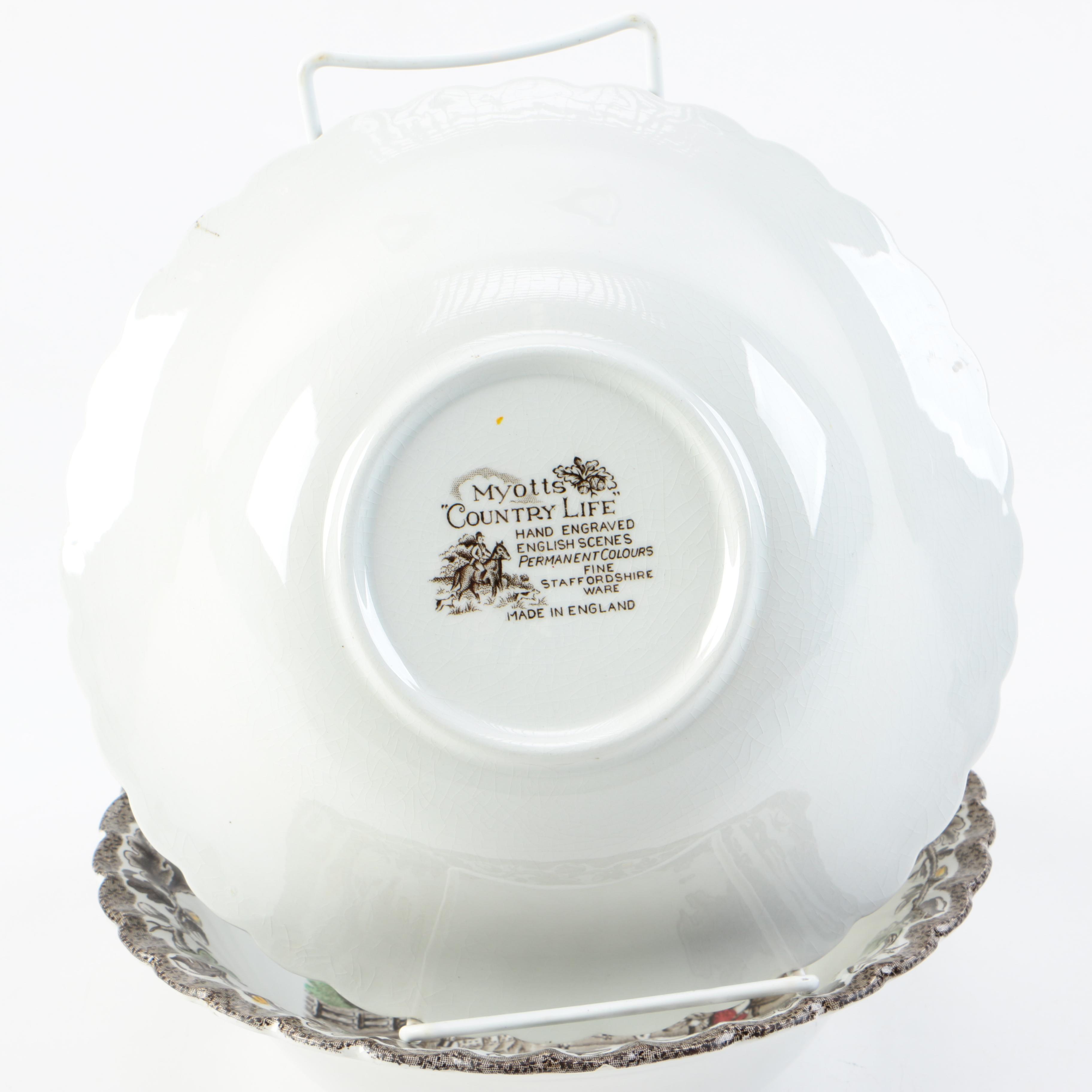 Myotts "Country Life" Tableware
