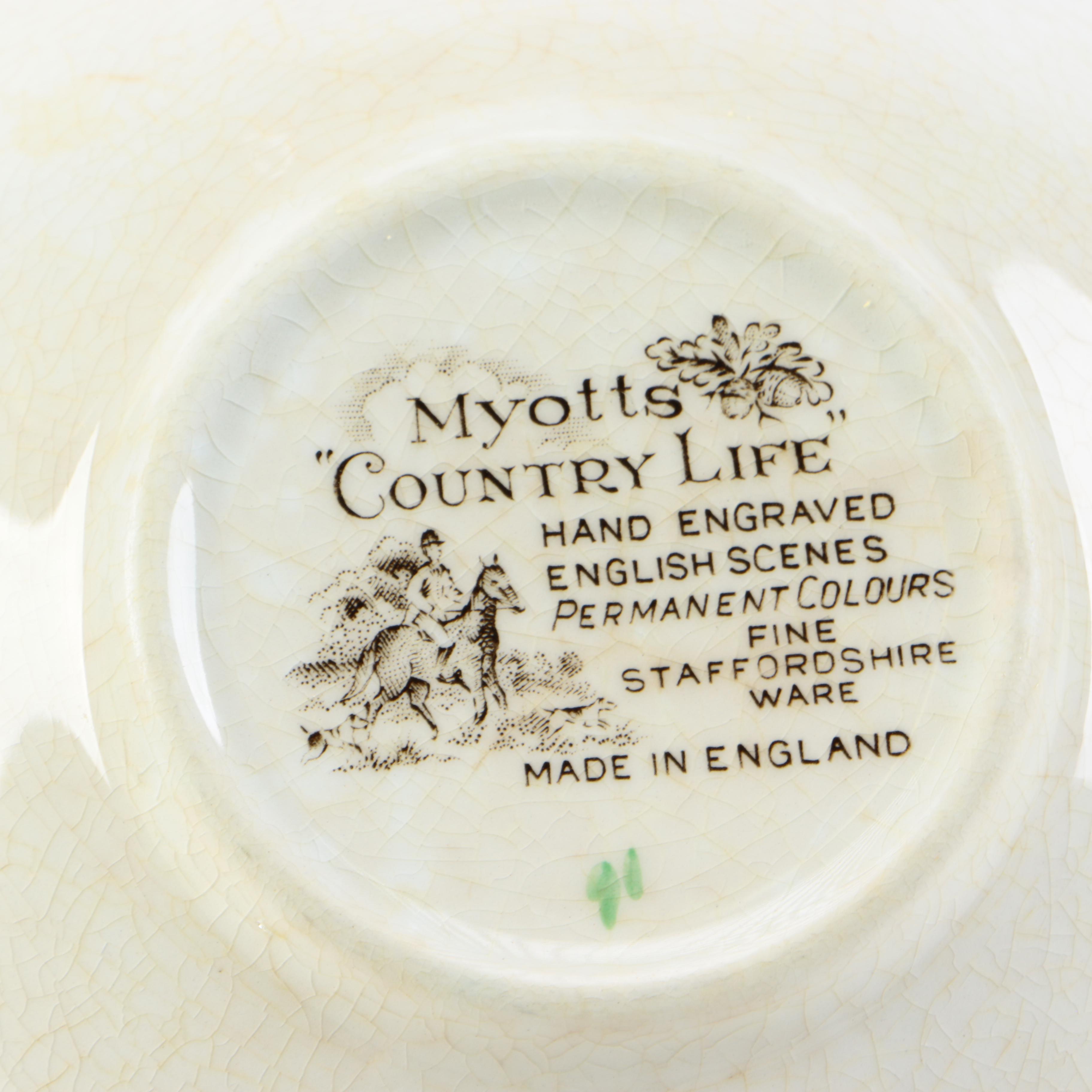 Myotts "Country Life" Tableware