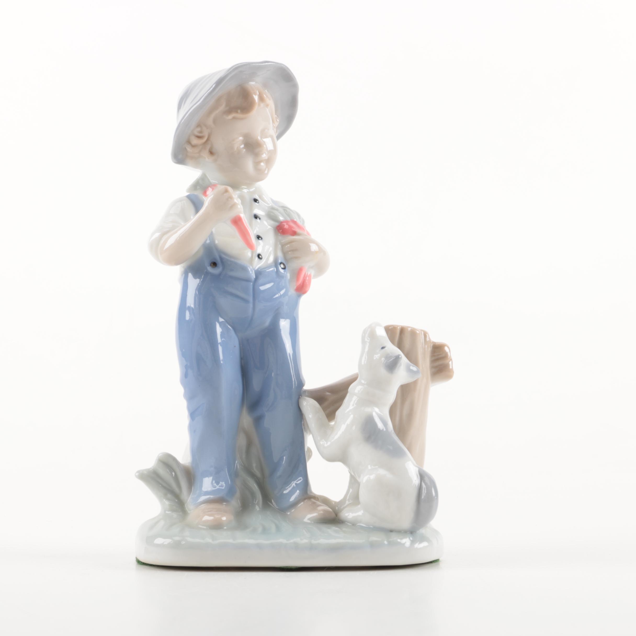 Assorted Ceramic Figurines Including Zaphir and Porceval