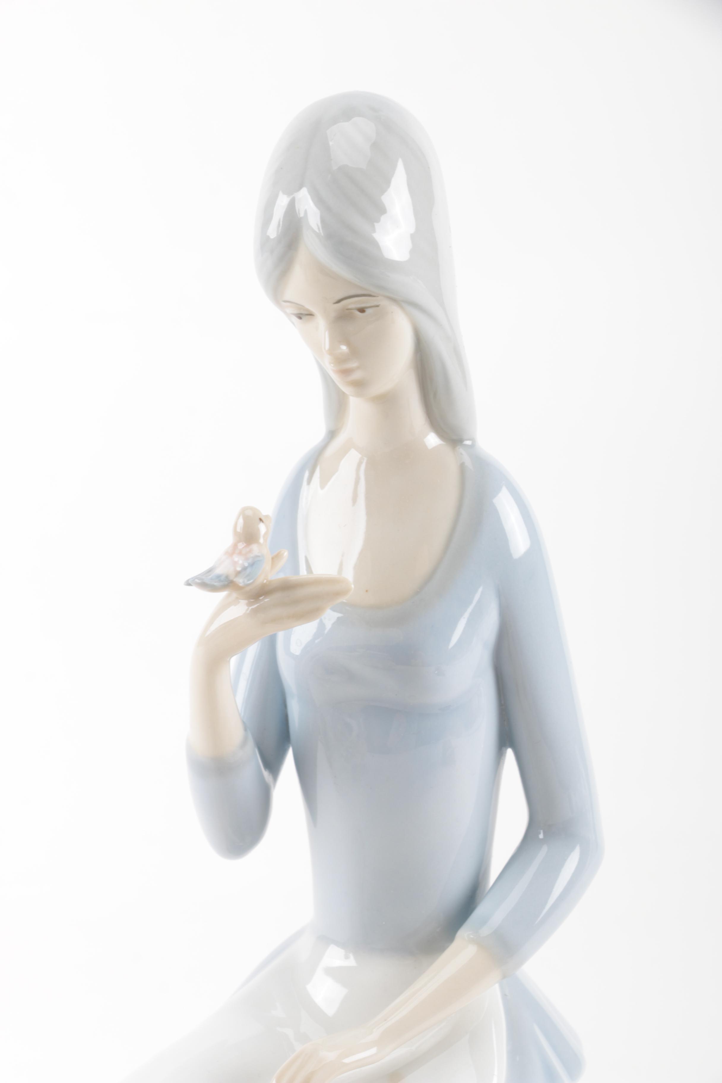 Assorted Ceramic Figurines Including Zaphir and Porceval