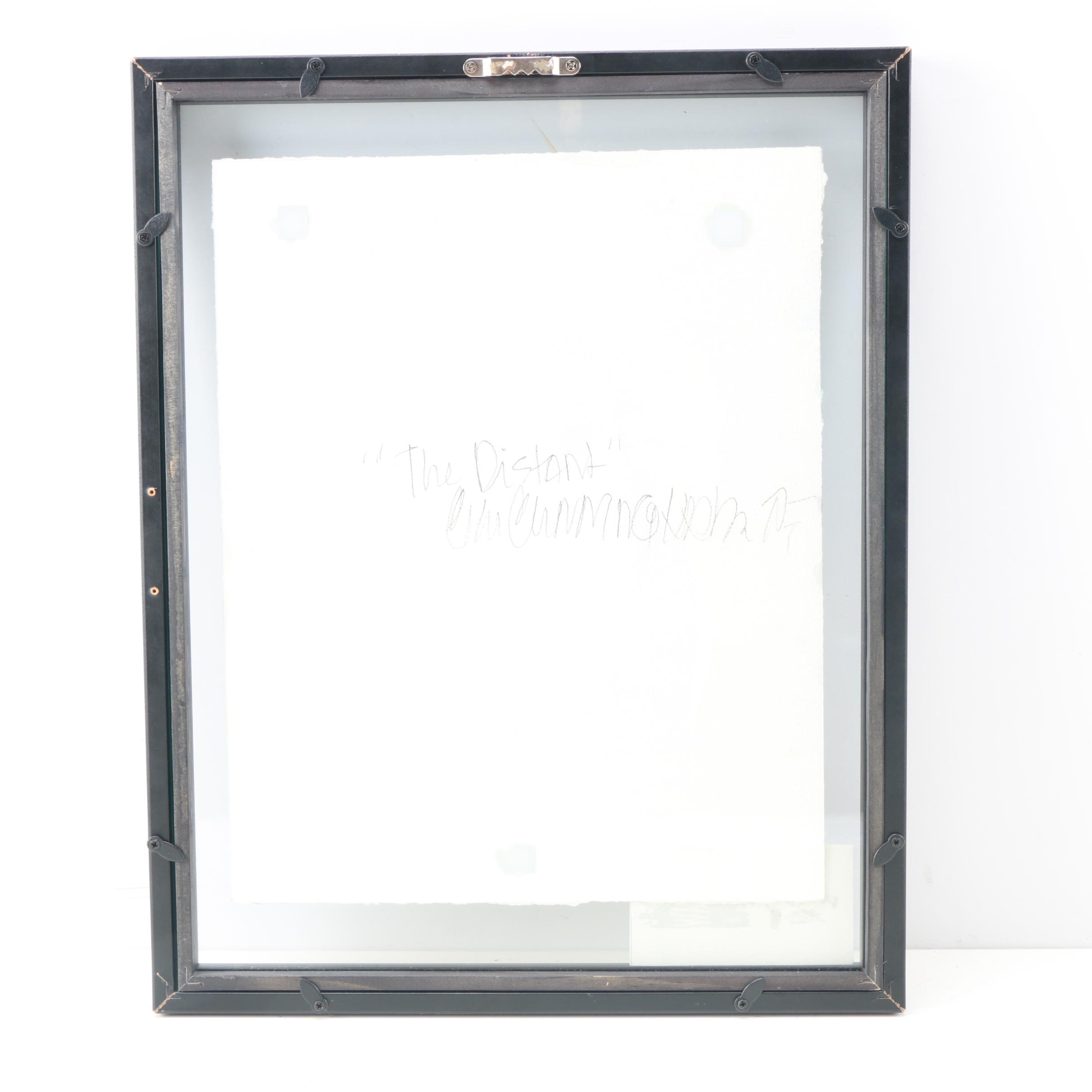 C. L. Cunningham Mixed Media Watercolor and Ink on Paper "The Distant