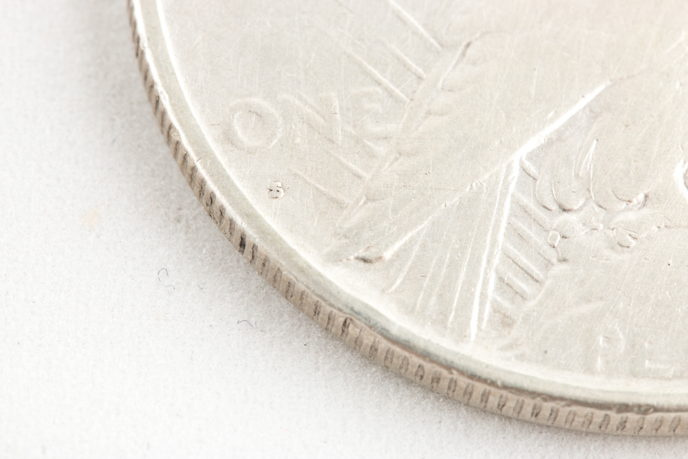 Two 1928 S Peace Silver Dollars