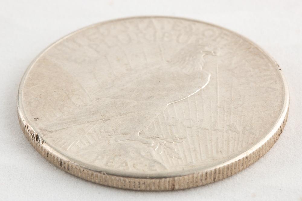 Two 1928 S Peace Silver Dollars