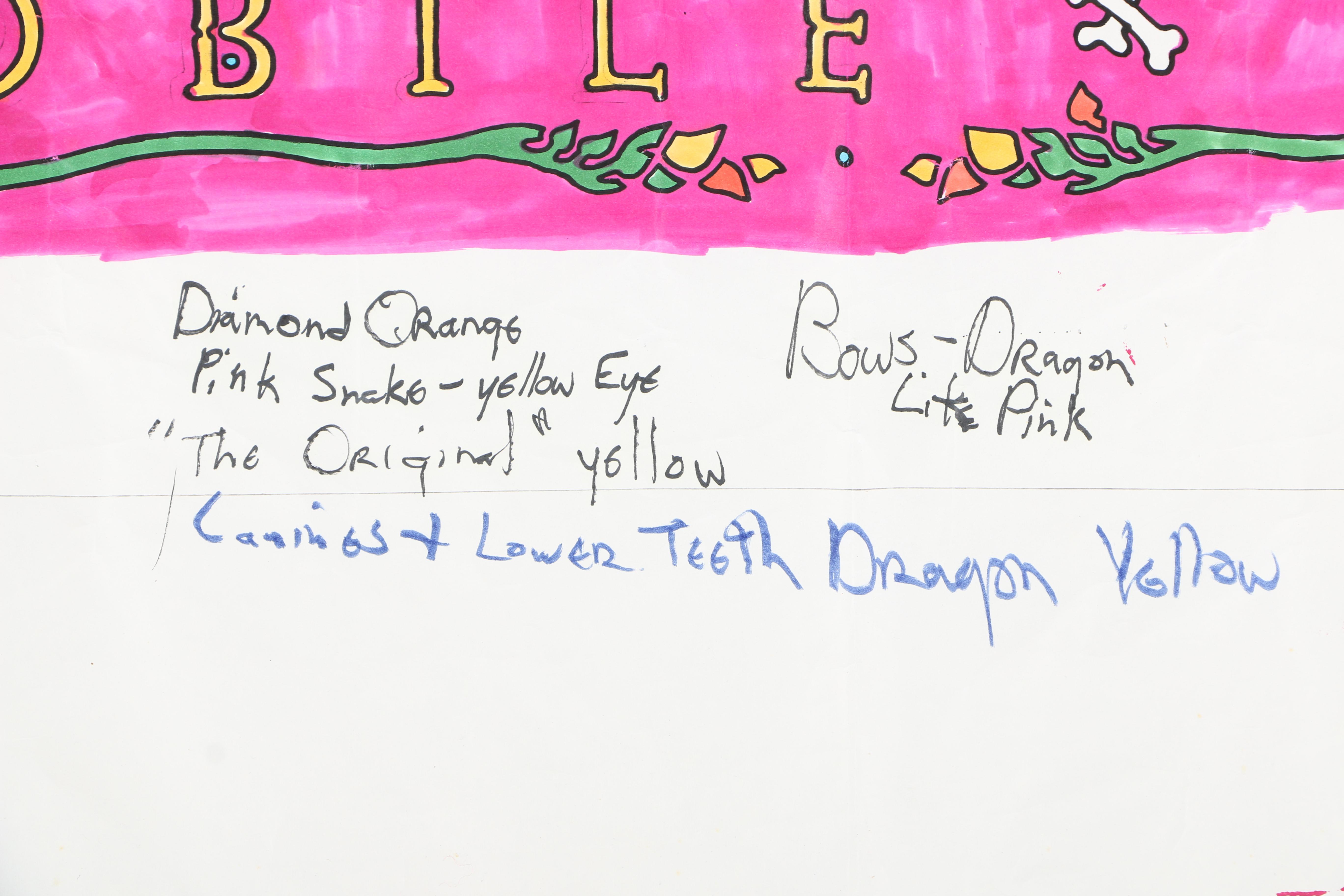 C.L. Cunningham Original Rough Drafts and Stencils