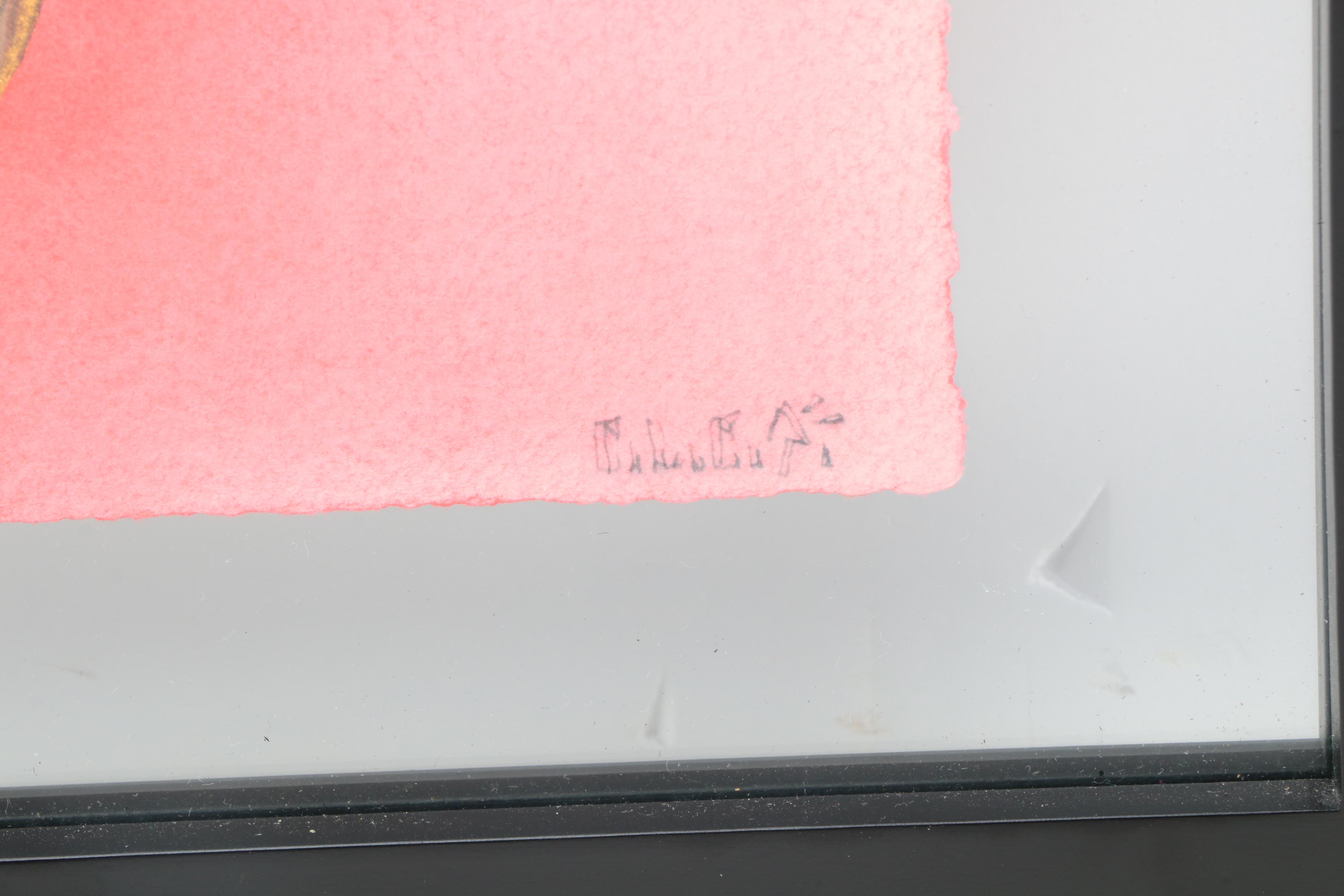 C. L. Cunningham Watercolor and Ink Mixed Media on Paper "Chug"