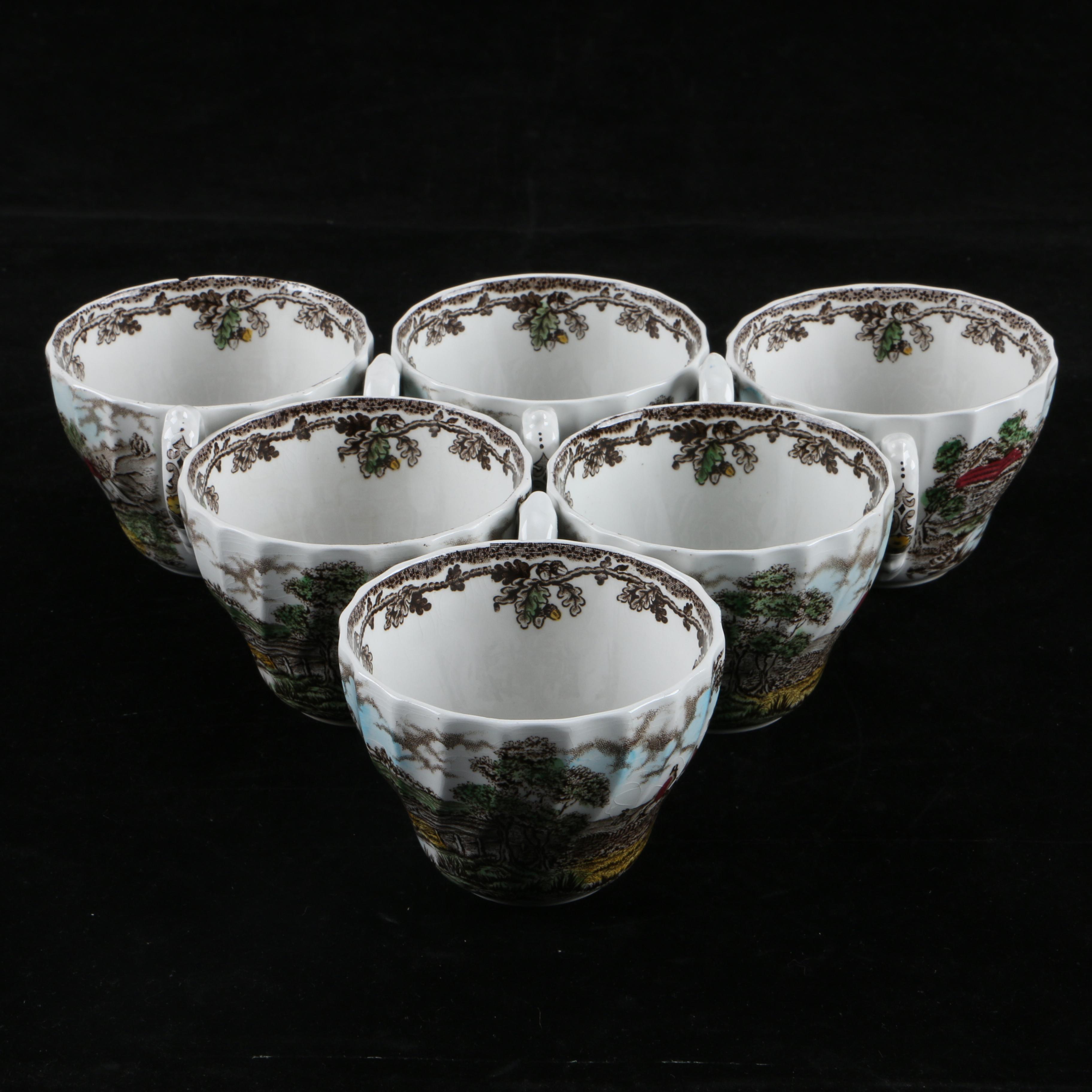 Vintage Myotts "Country Life" China Teacups