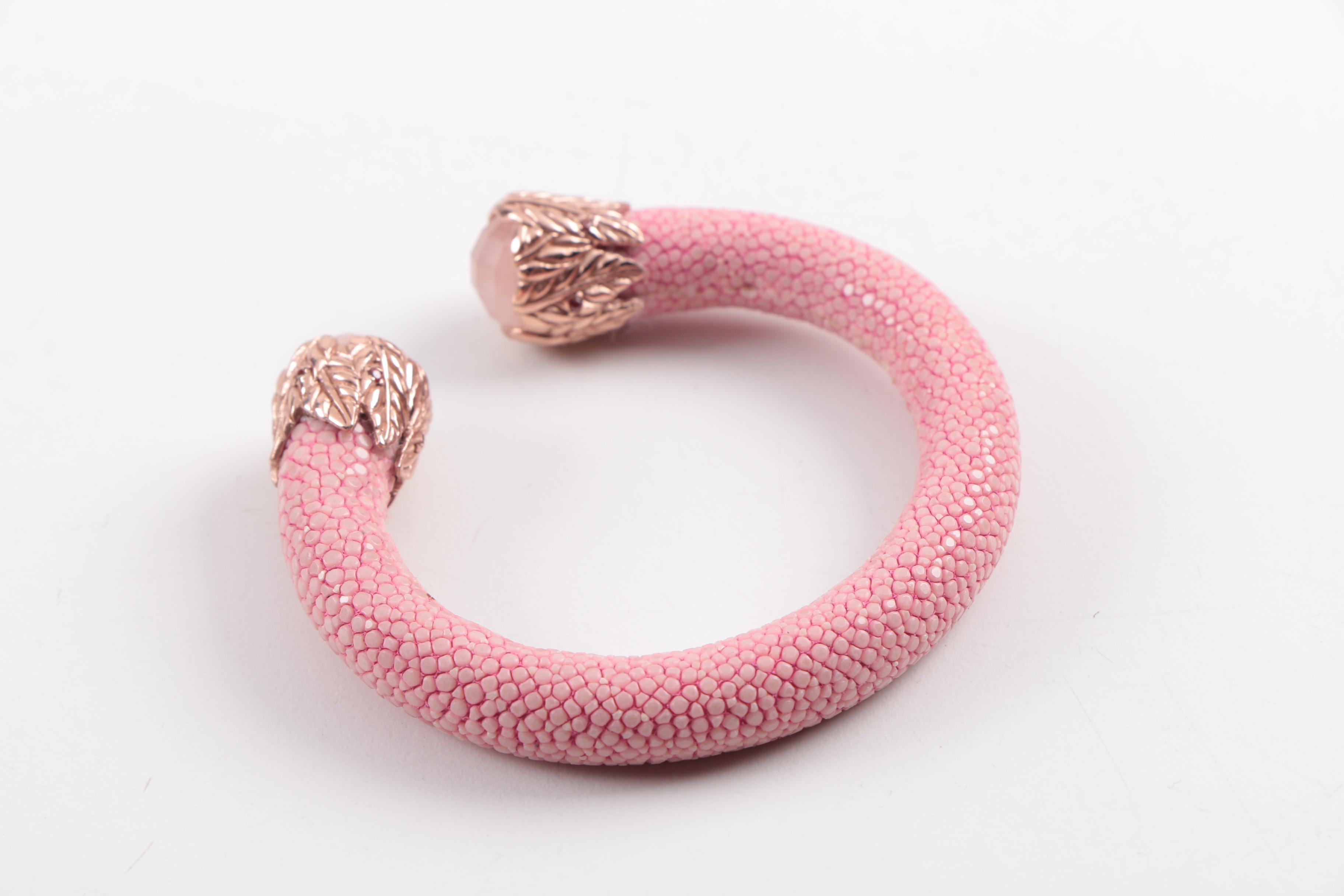 Bracelets and Watch With Rose Quartz and Aventurine