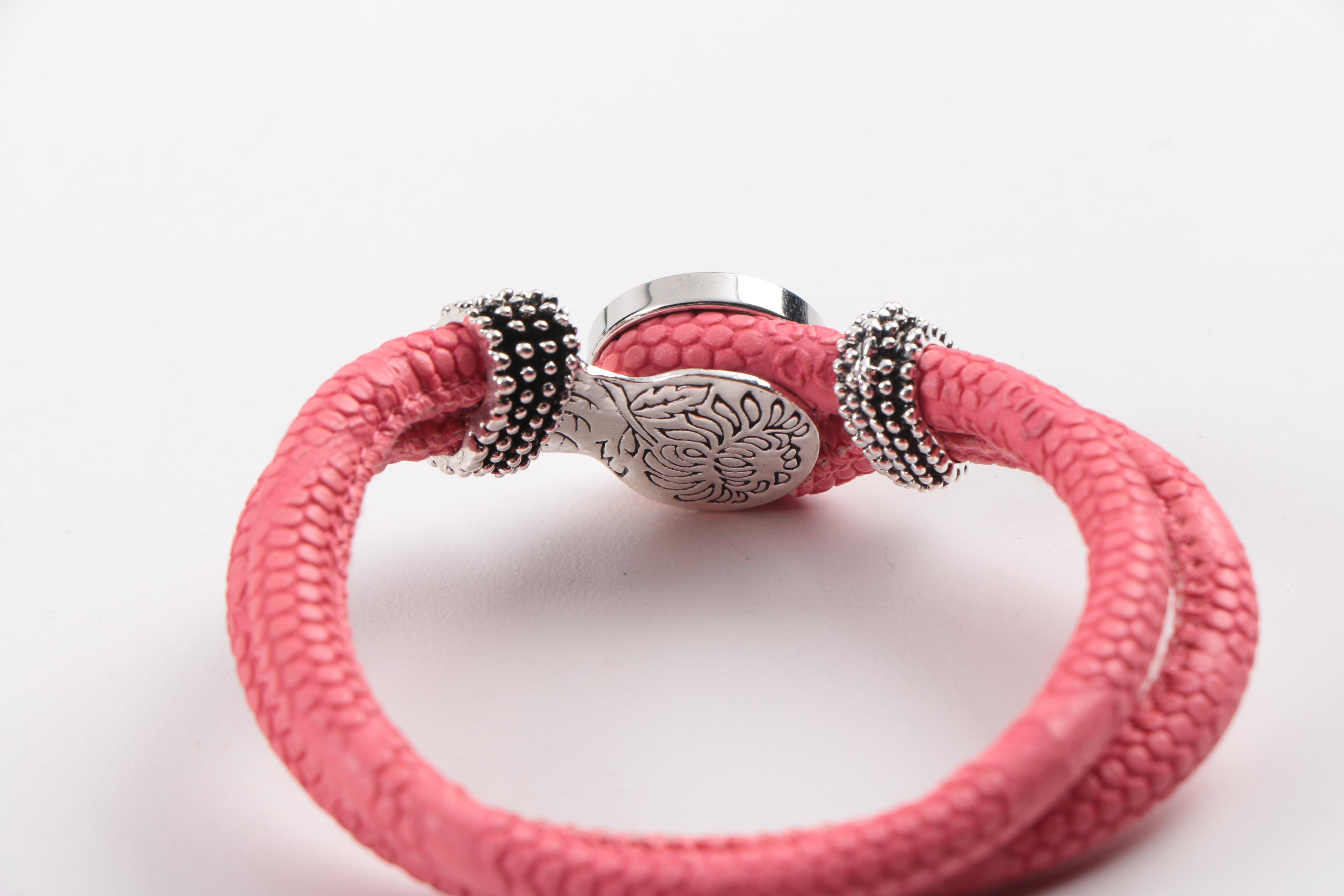 Bracelets and Watch With Rose Quartz and Aventurine