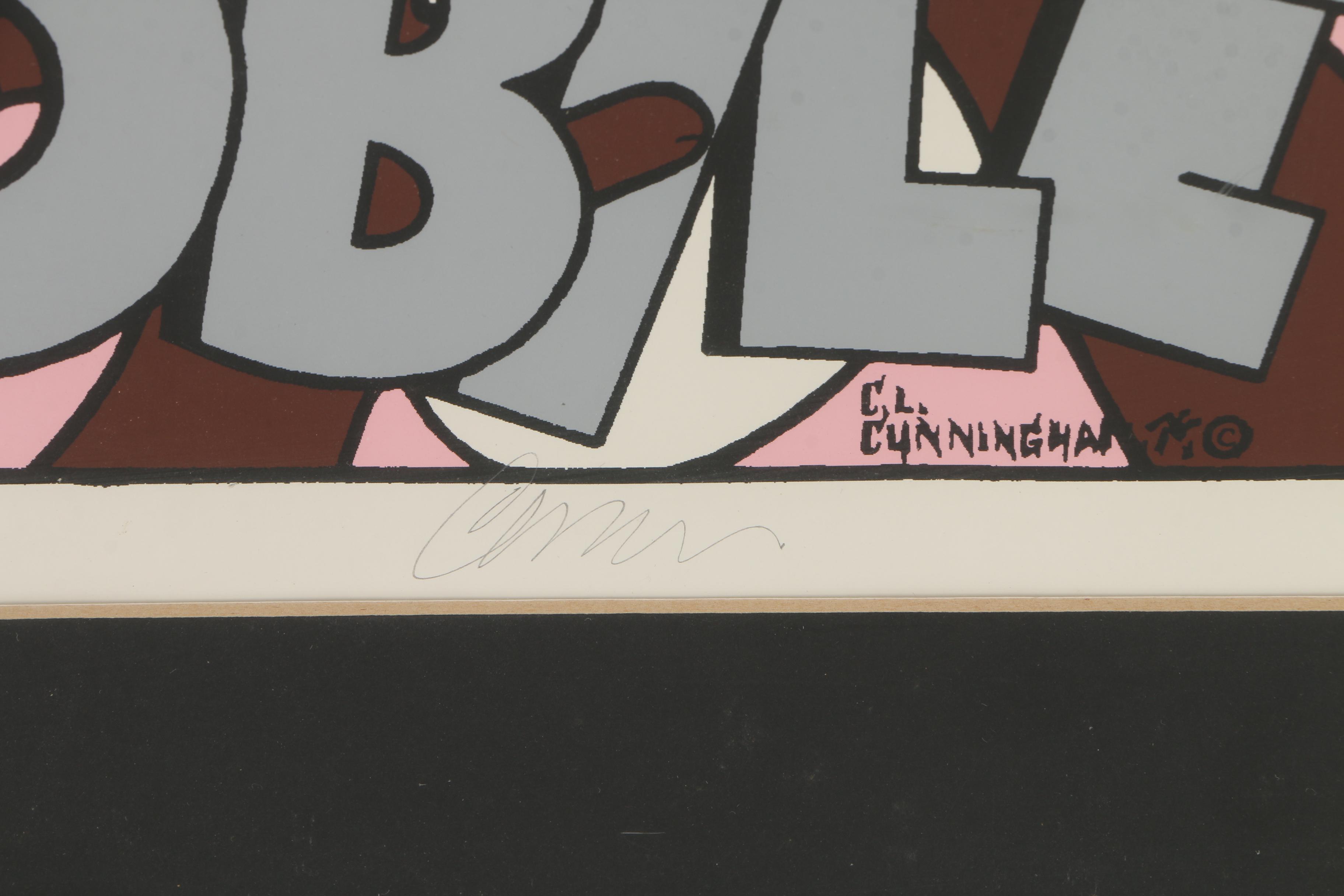 C.L. Cunningham Serigraph on Paper "The Original Mardi Gras, Mobile 1985"