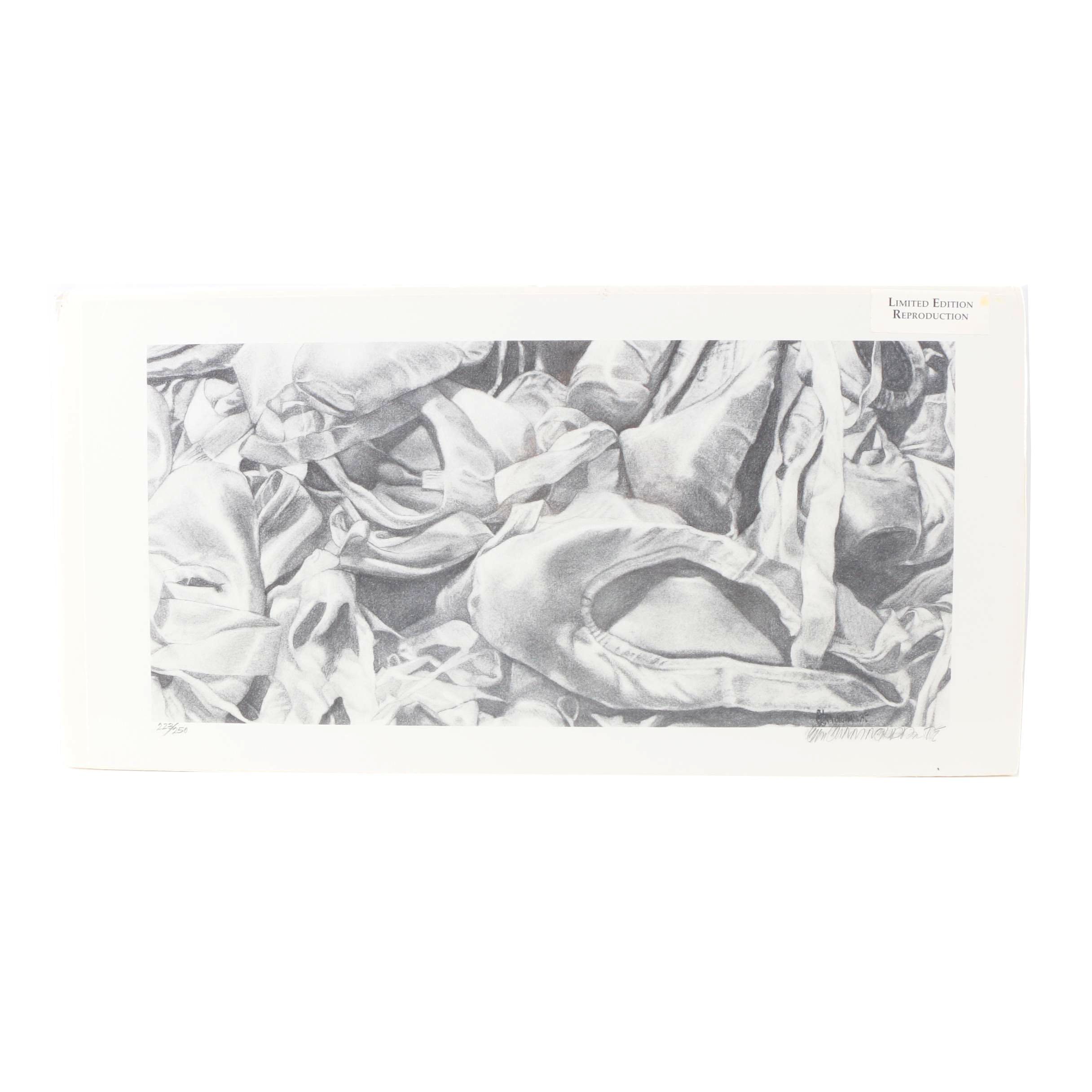 C.L. Cunningham Limited Edition Offset Lithograph "Toes"