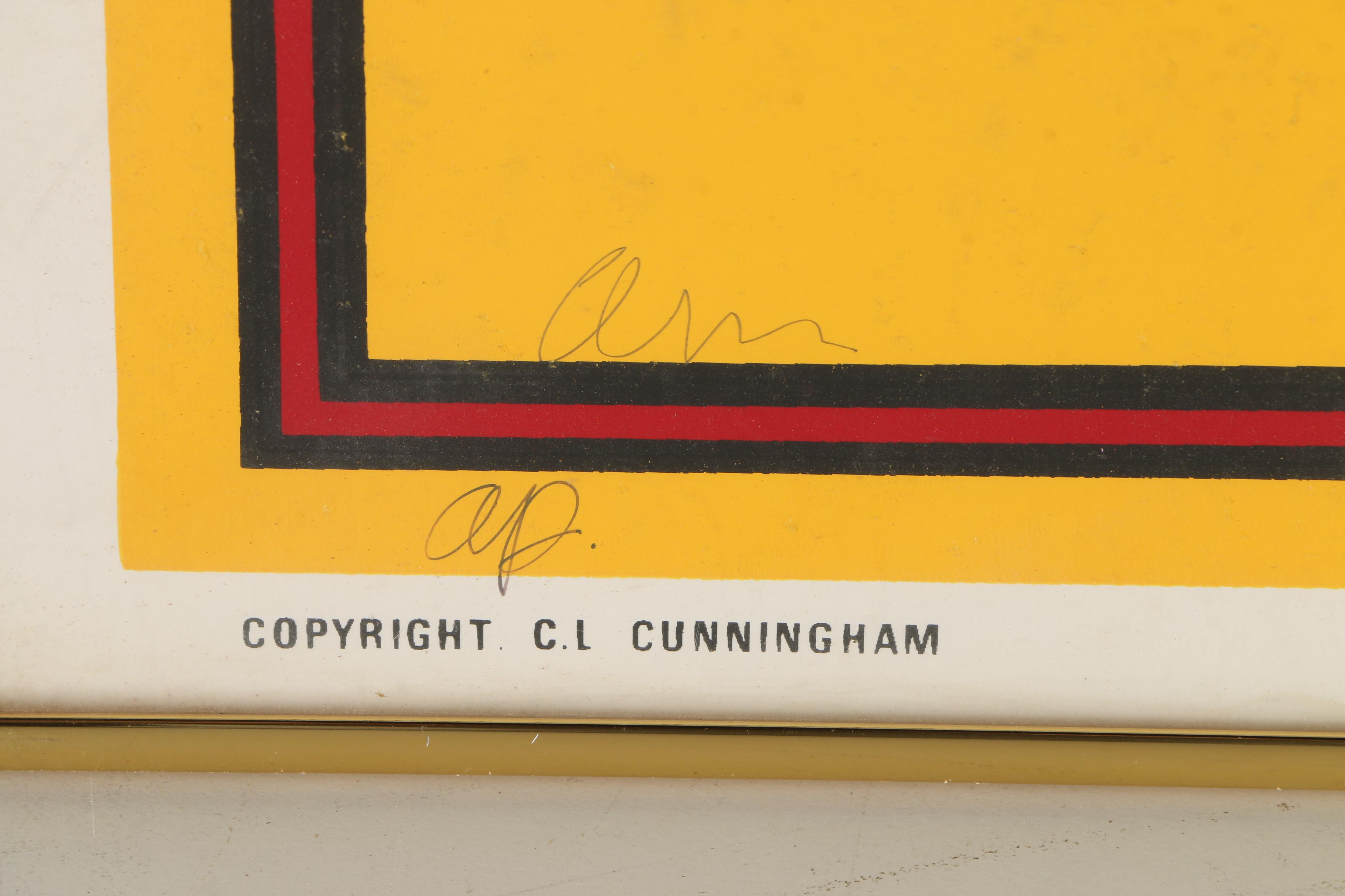 C.L. Cunningham Vintage Artist's Proof Serigraph "The Original Mardi Gras, Mobile, 1984"