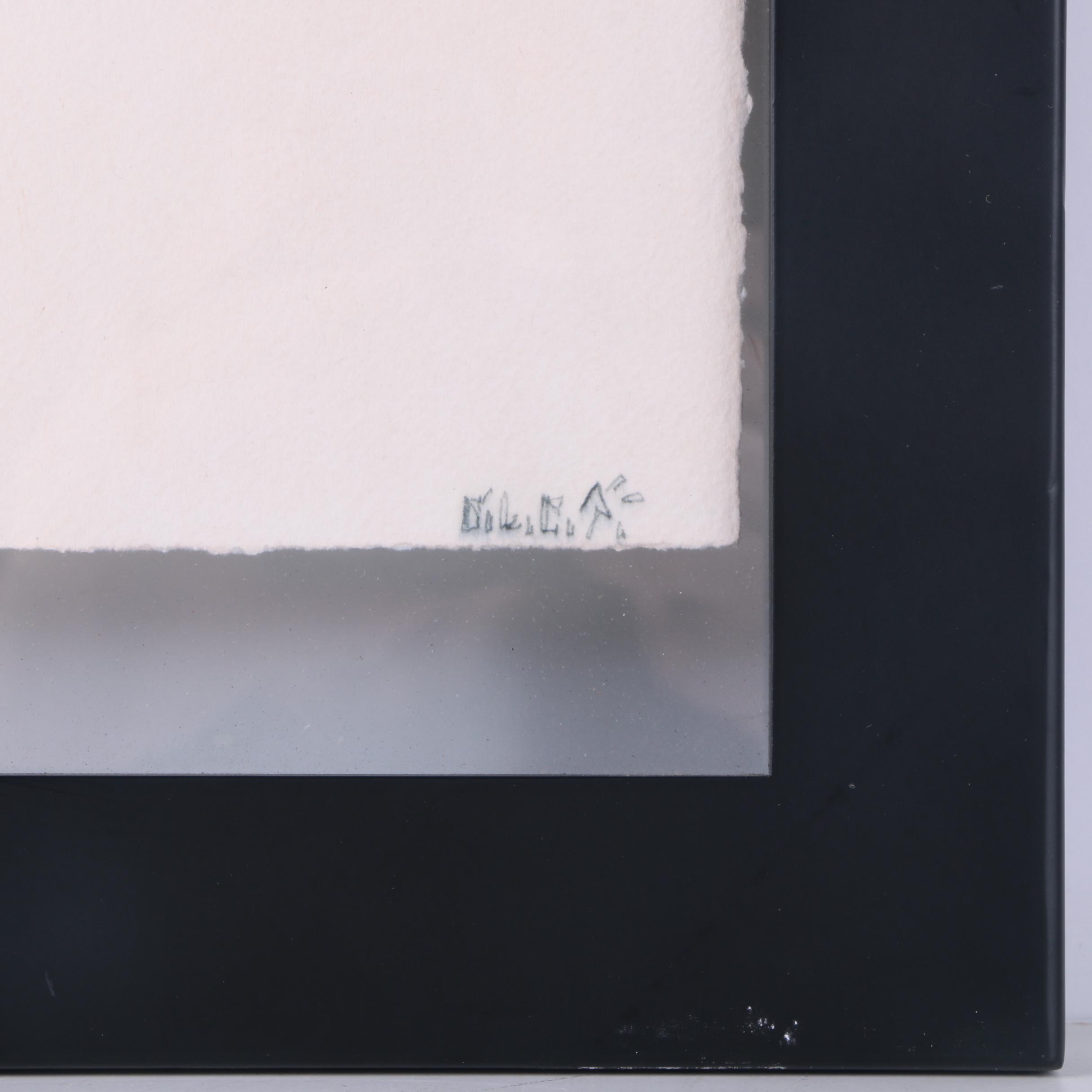 C.L. Cunningham Original Watercolor and Gouache Painting on Paper "Foot Ball VIII"