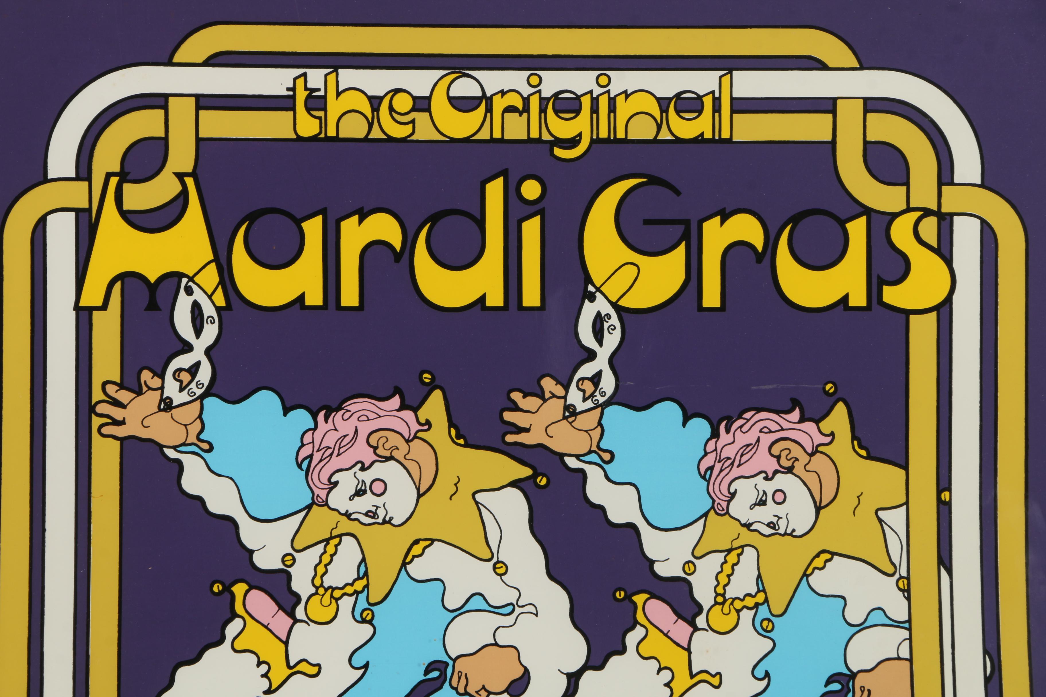 C.L. Cunningham Artist Proof Serigraph on Paper for "The Original Mardi Gras, Mobile 1982"