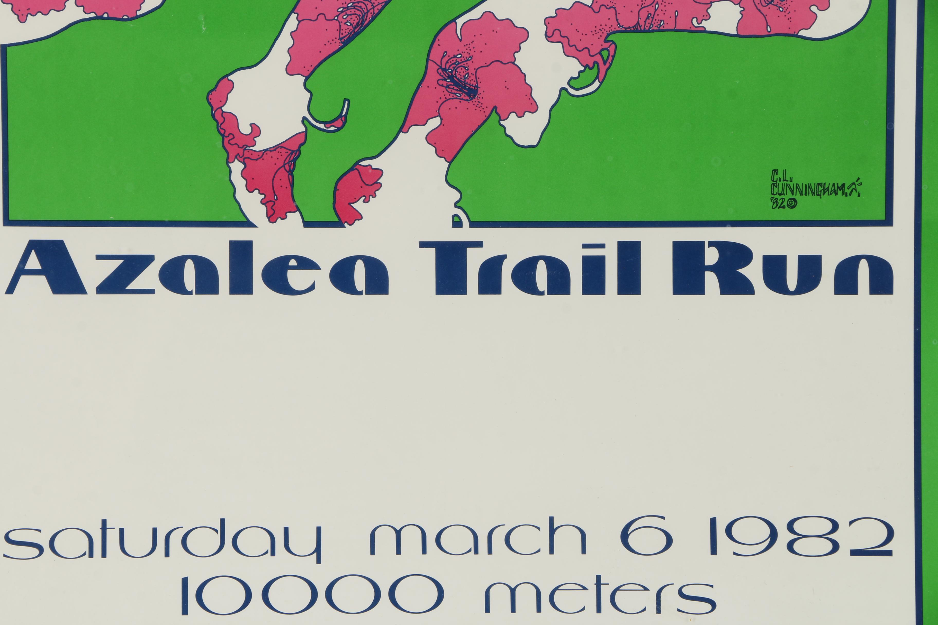 After C.L. Cunningham Vintage Print for the Mobile, Alabama "Azalea Trail Run"