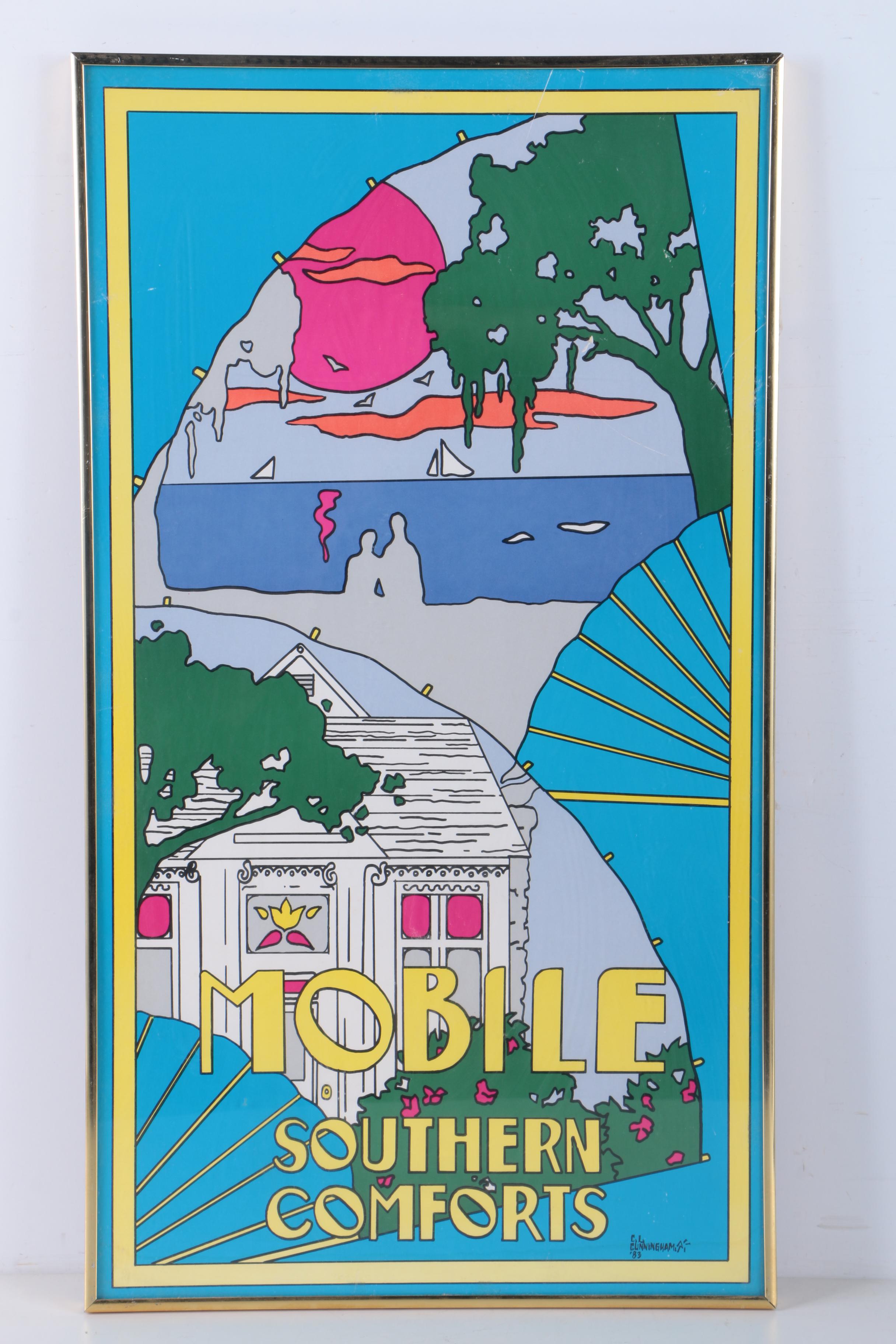 C.L. Cunningham Print for Mobile, Alabama