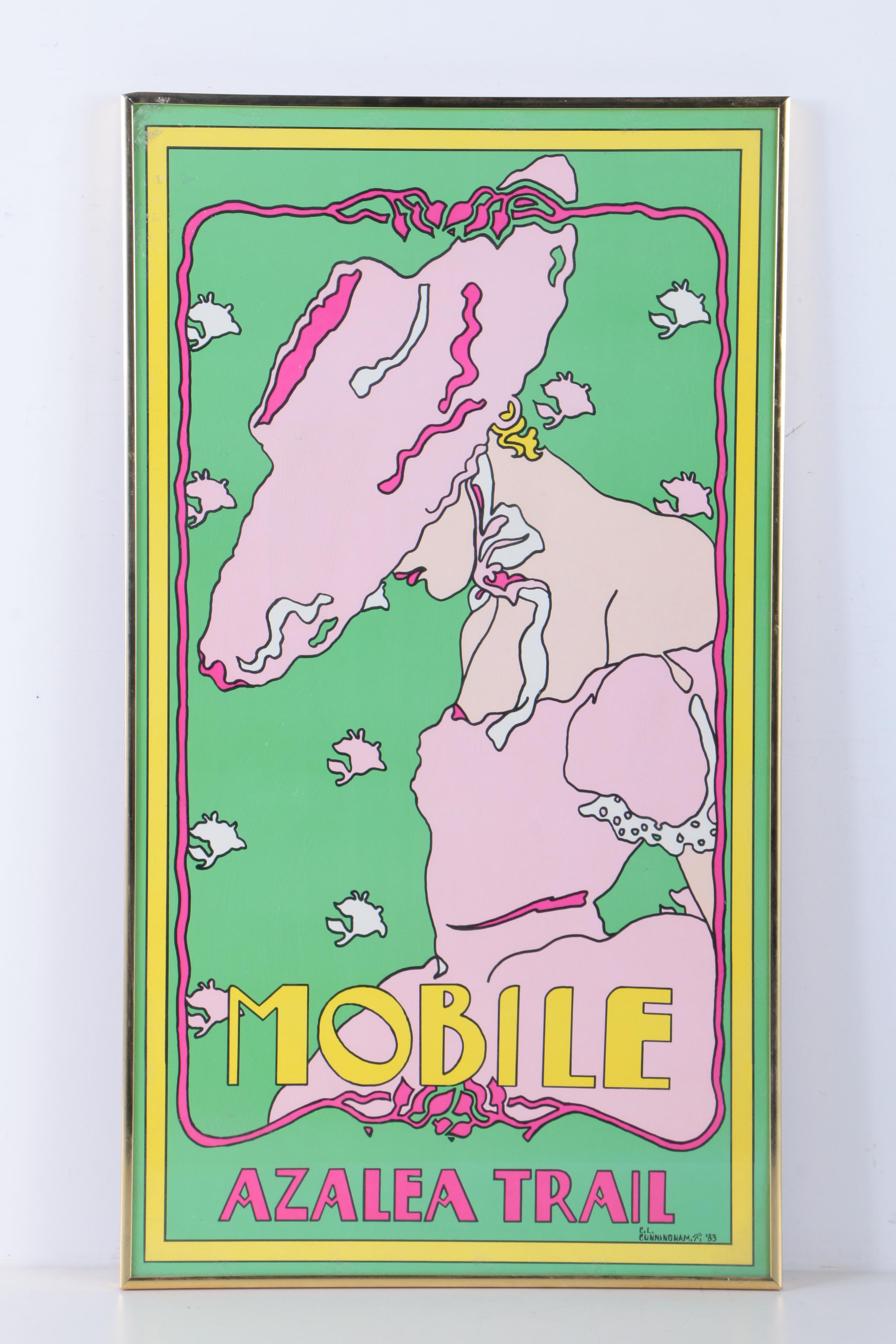 C.L. Cunningham Print for Mobile, Alabama