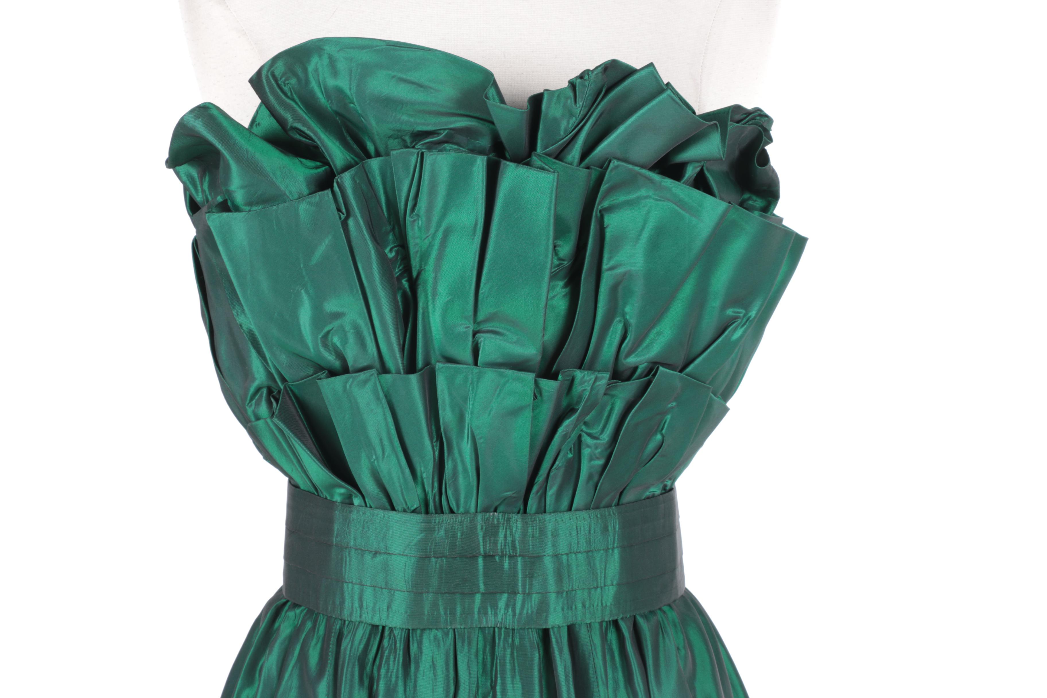 Vintage Strapless Taffeta Gown Worn by C.L. Cunningham