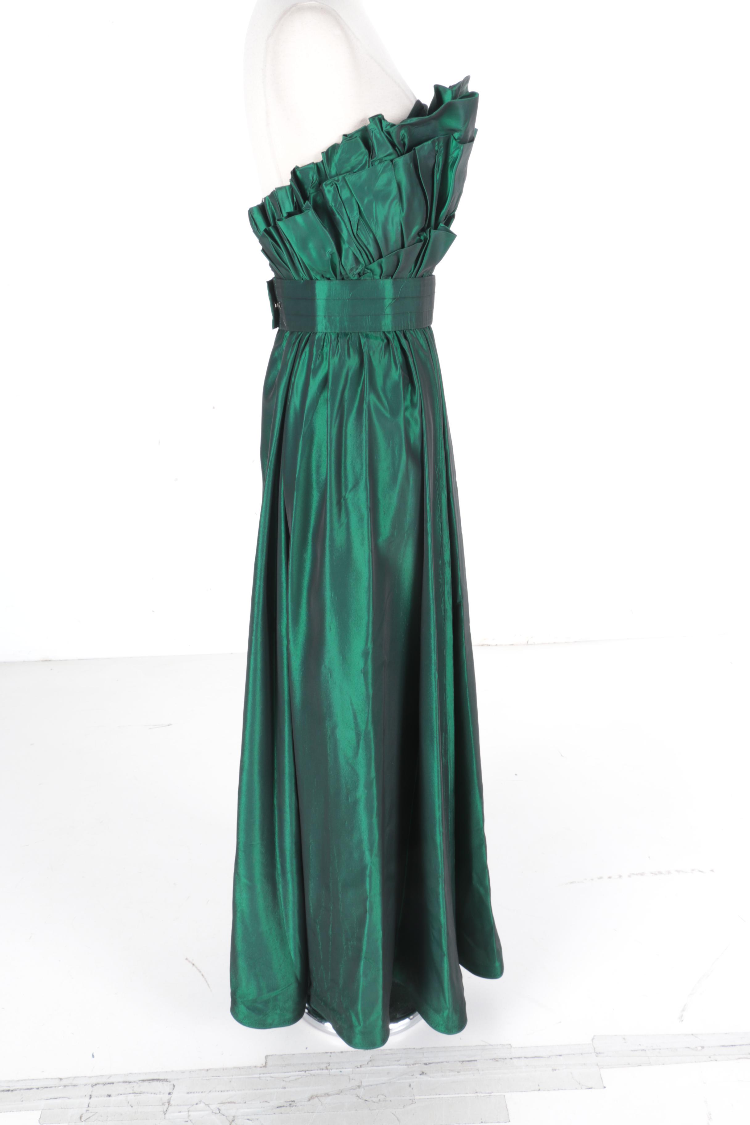 Vintage Strapless Taffeta Gown Worn by C.L. Cunningham