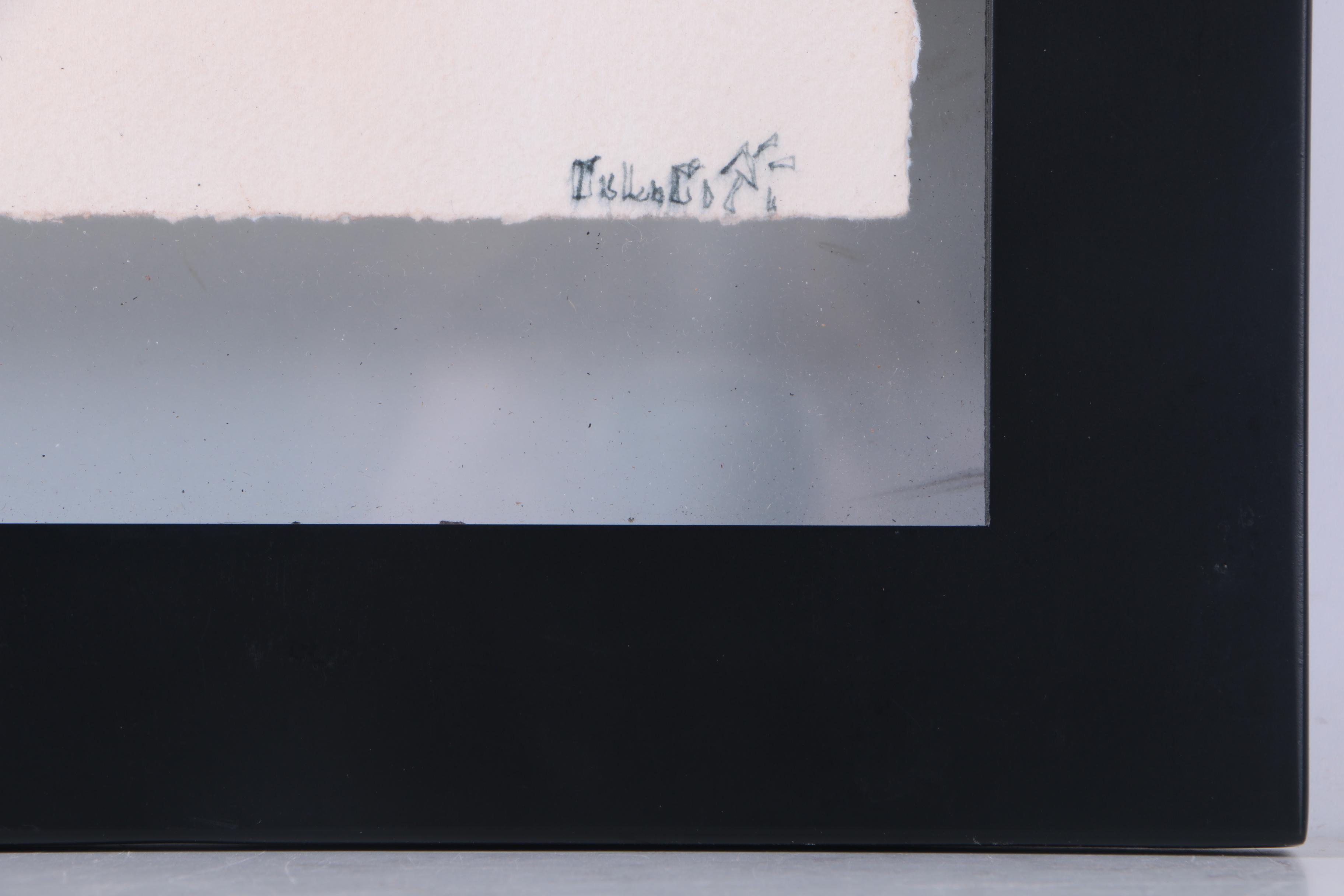 C.L. Cunningham Original Watercolor and Gouache Painting on Paper "Foot Ball IV"