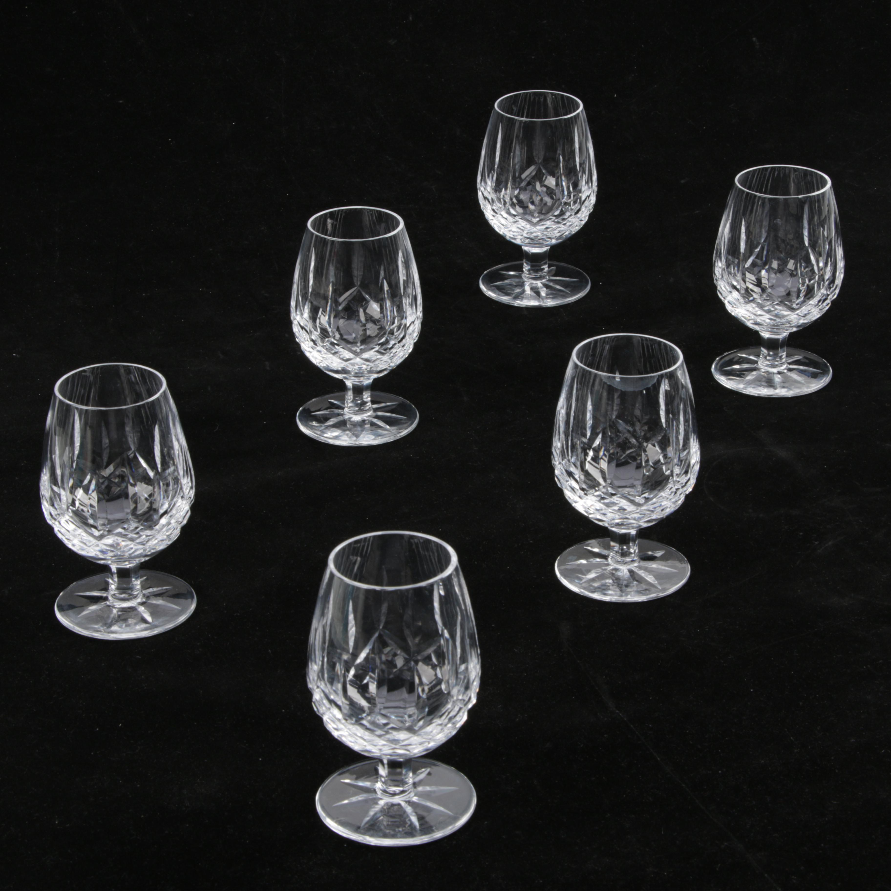 Set of Six Waterford Crystal 'Lismore' Snifters