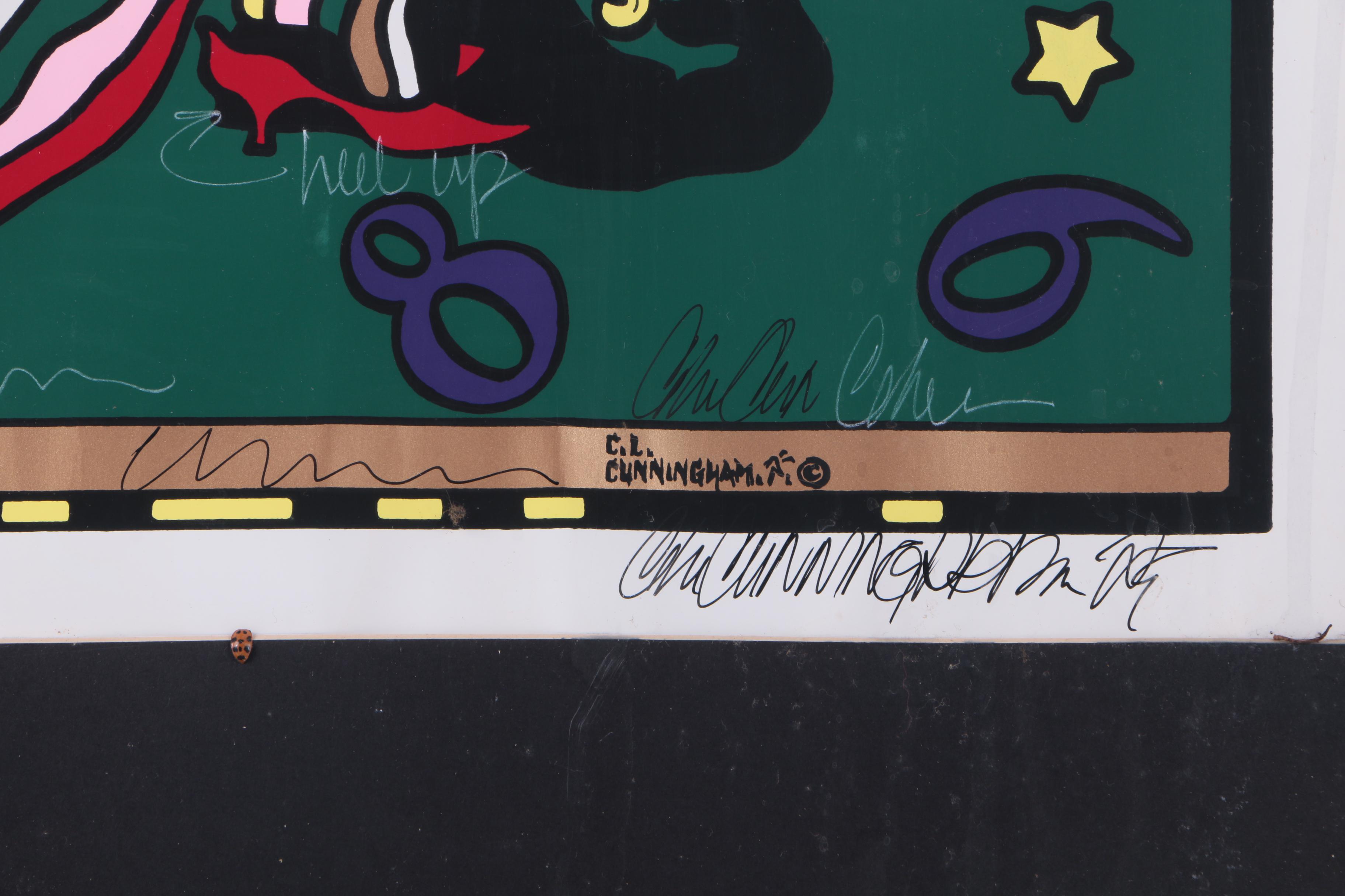 C.L. Cunningham Artist Proof Serigraph on Paper for "The Original Mardi Gras, 1986" in Mobile