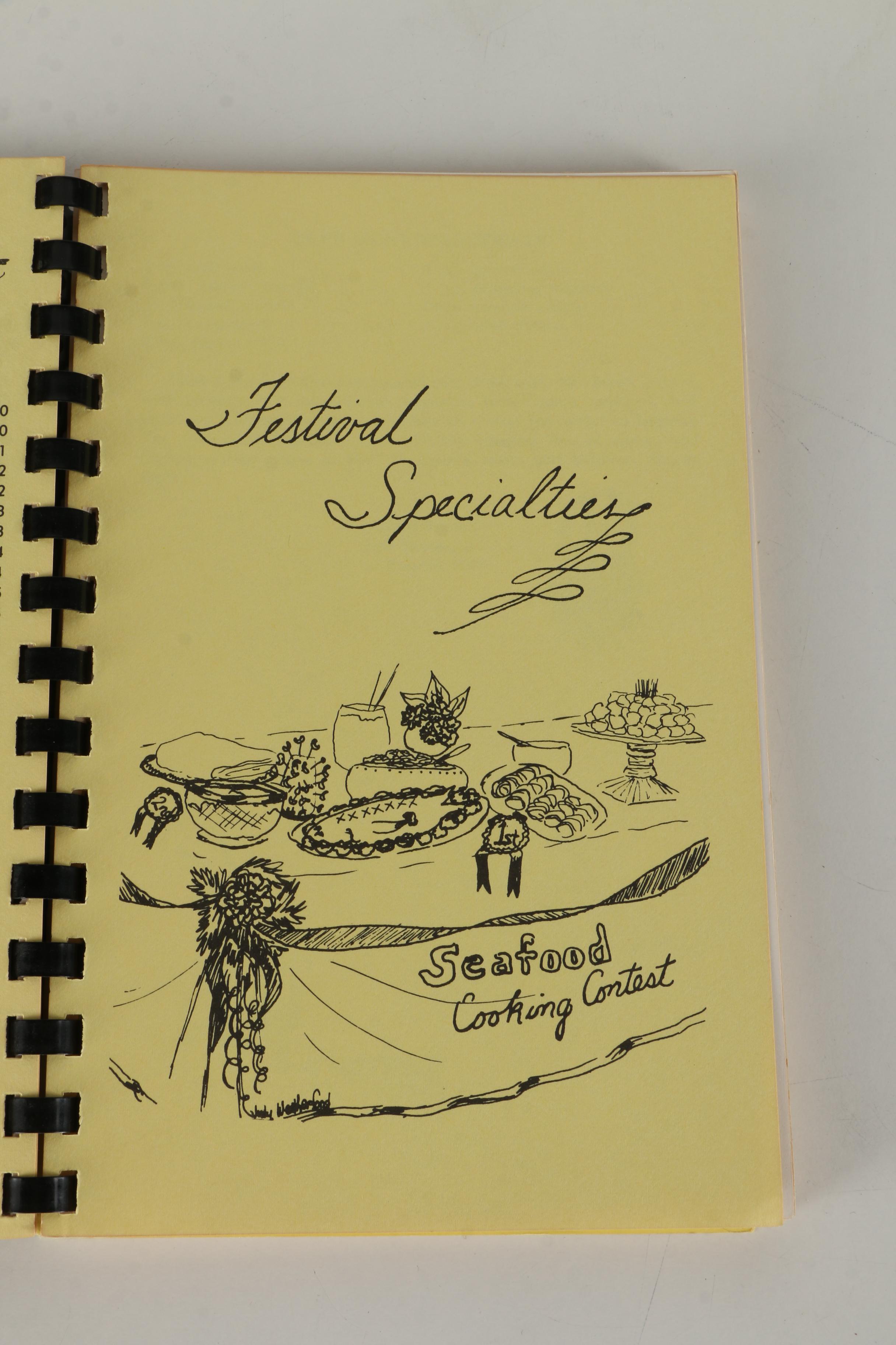 C.L. Cunningham Gulf Shore Shrimp Festival Print, Cookbook, and Apron