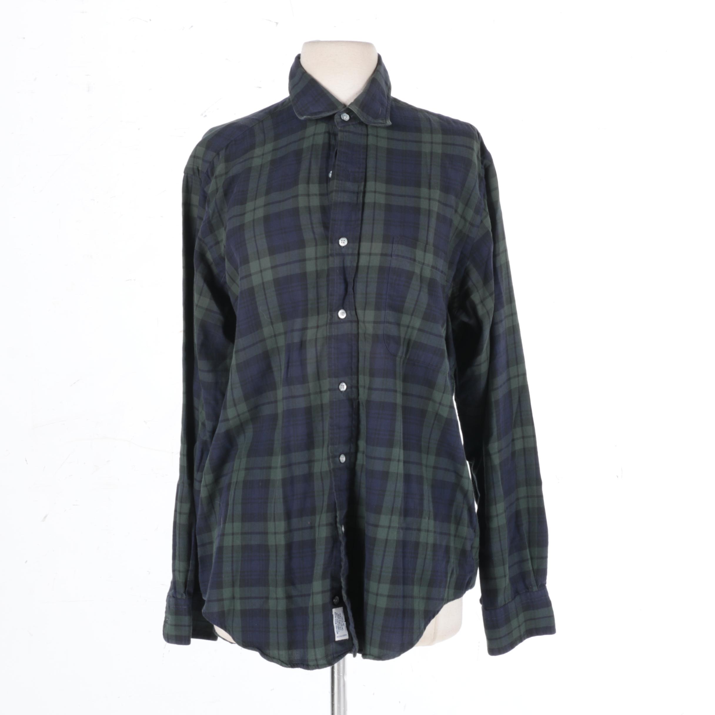 Men's Burberry Plaid Shirt