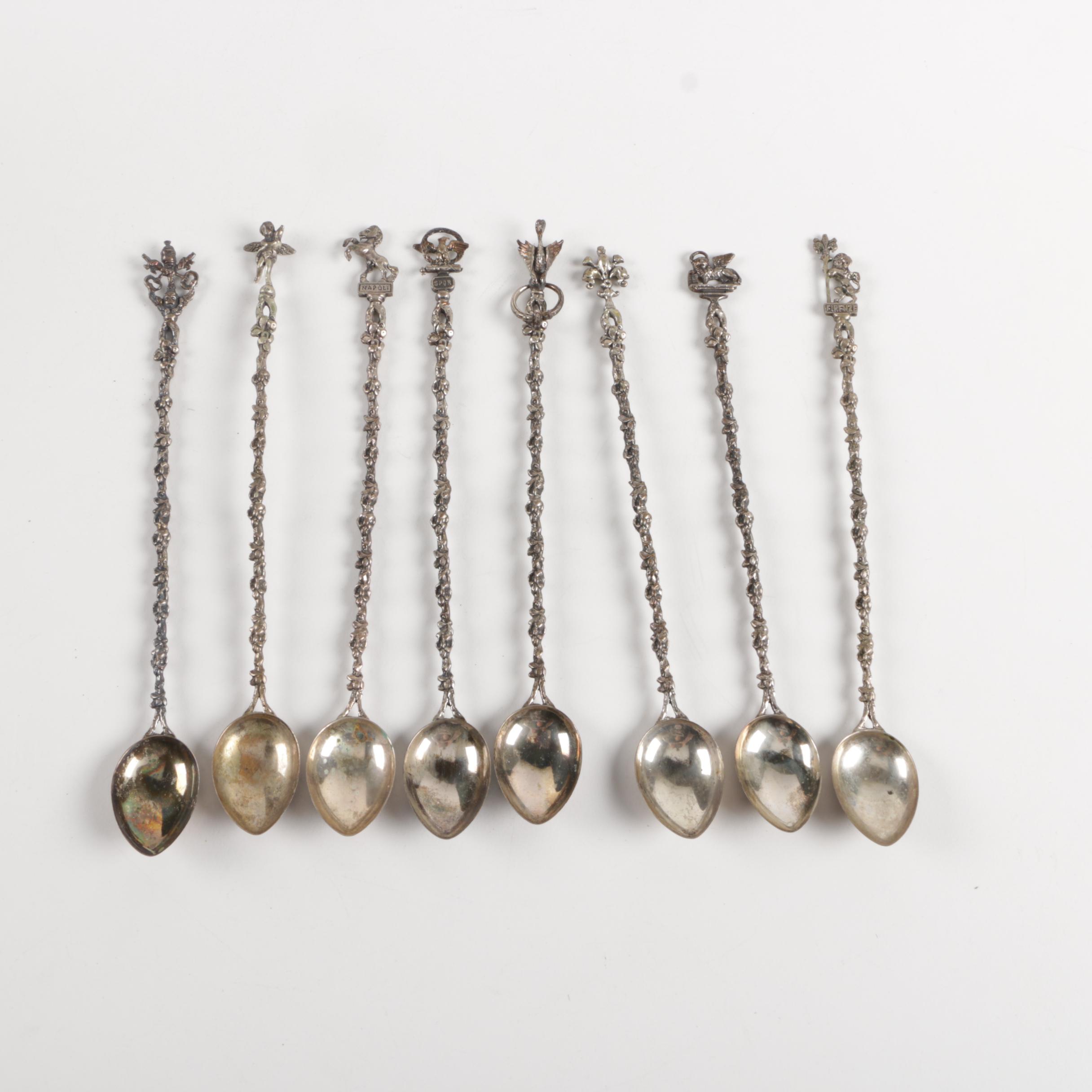 Italian 800 Silver Iced Tea Spoons