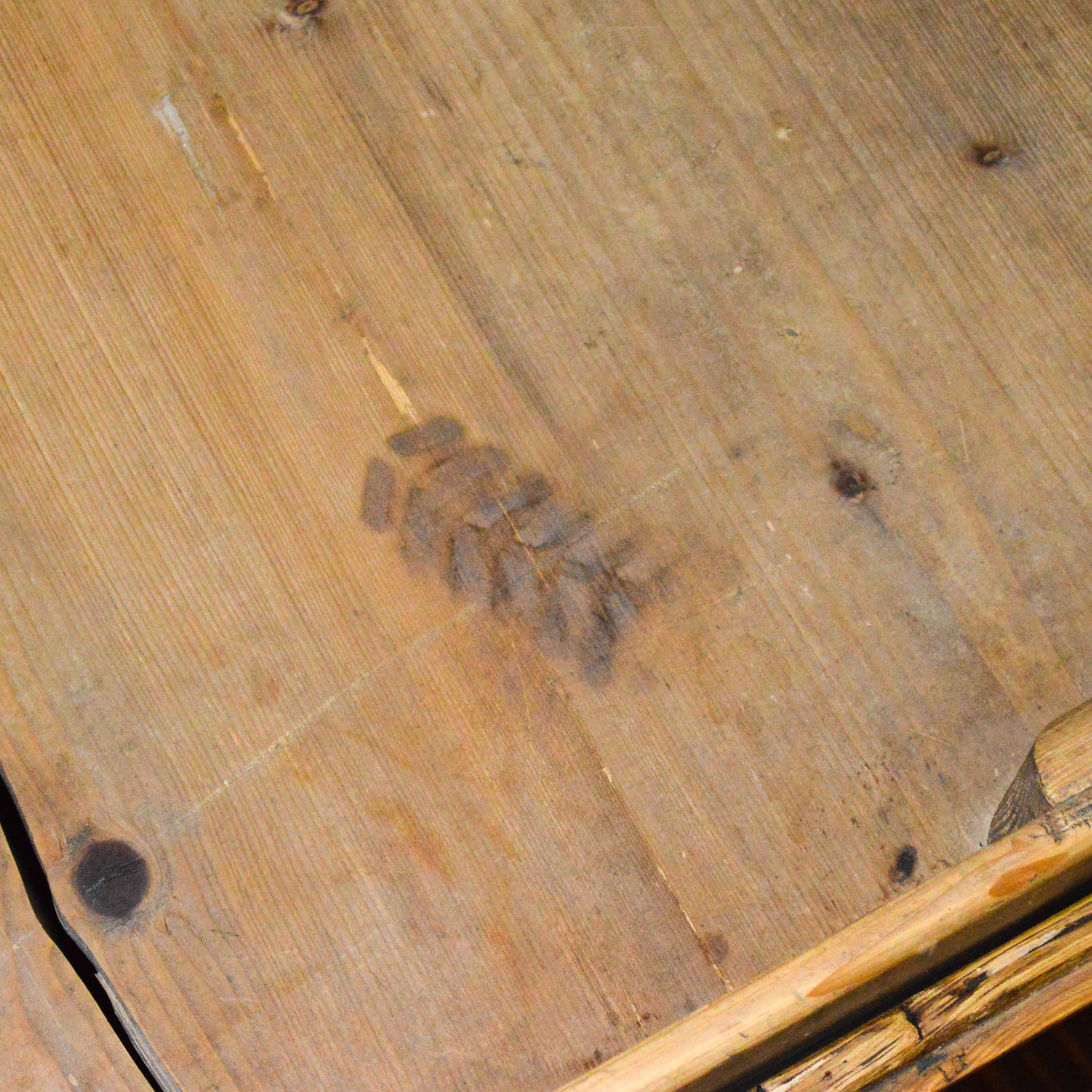 Antique Pine Immigrant's Trunk