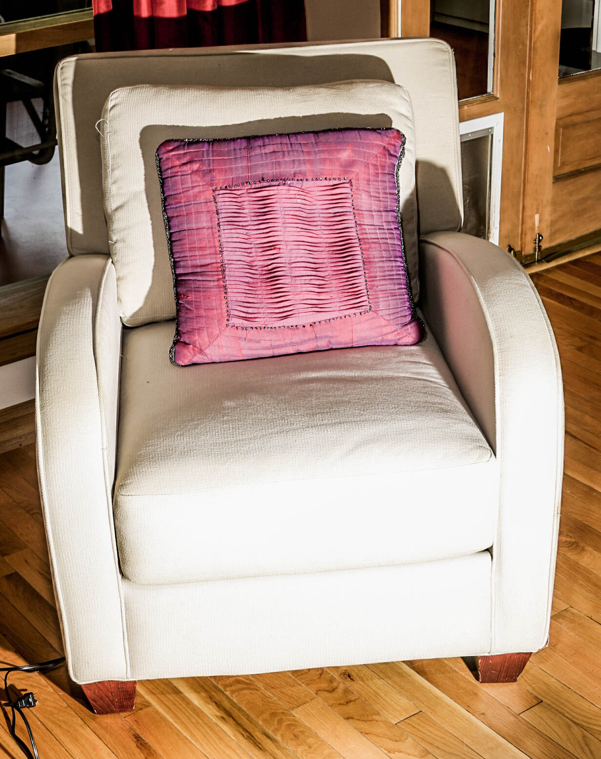 Pair of Contemporary Upholstered Lounge Chairs