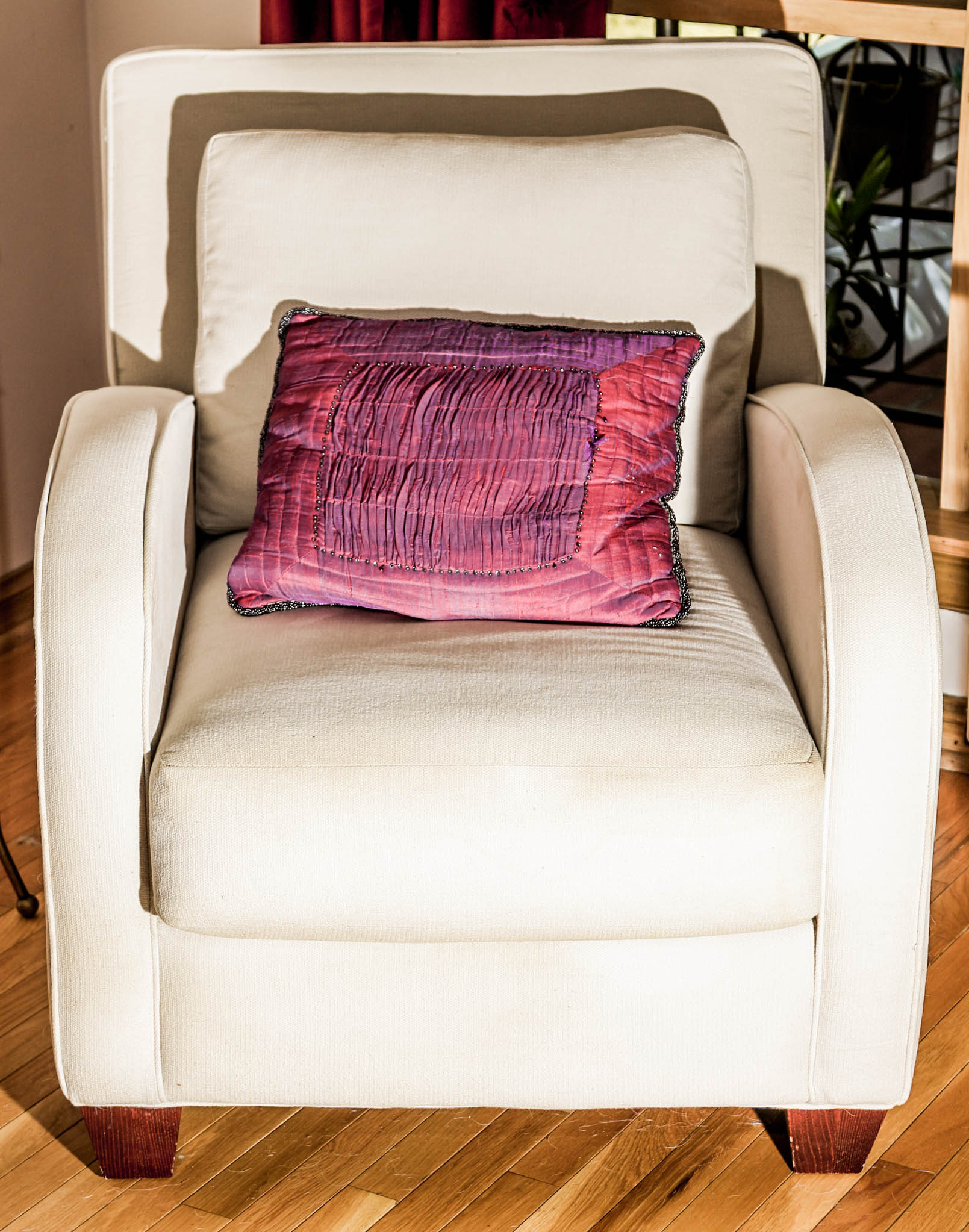 Pair of Contemporary Upholstered Lounge Chairs