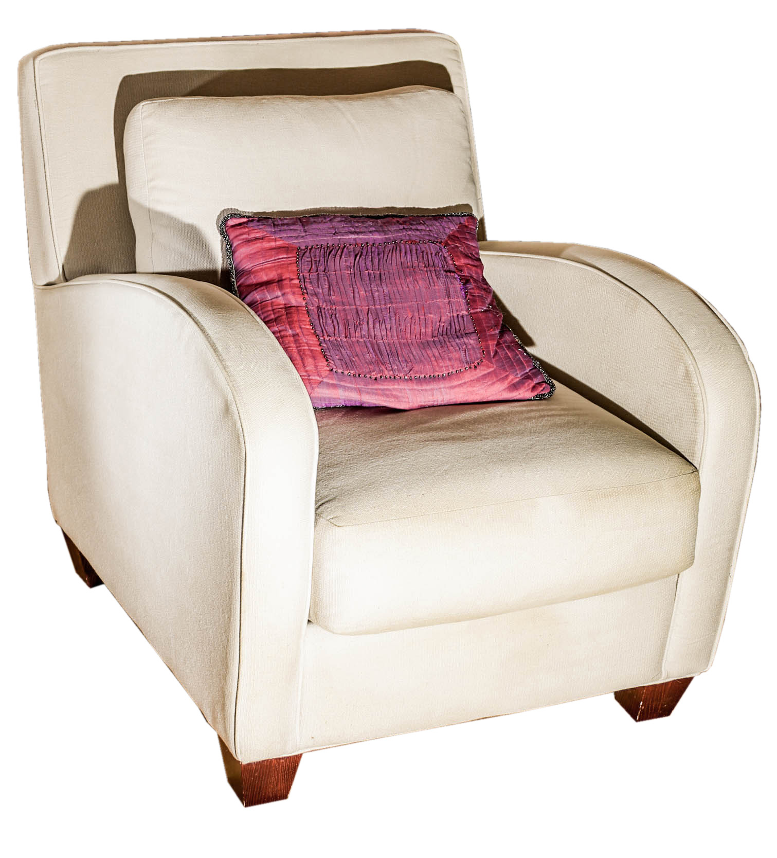 Pair of Contemporary Upholstered Lounge Chairs