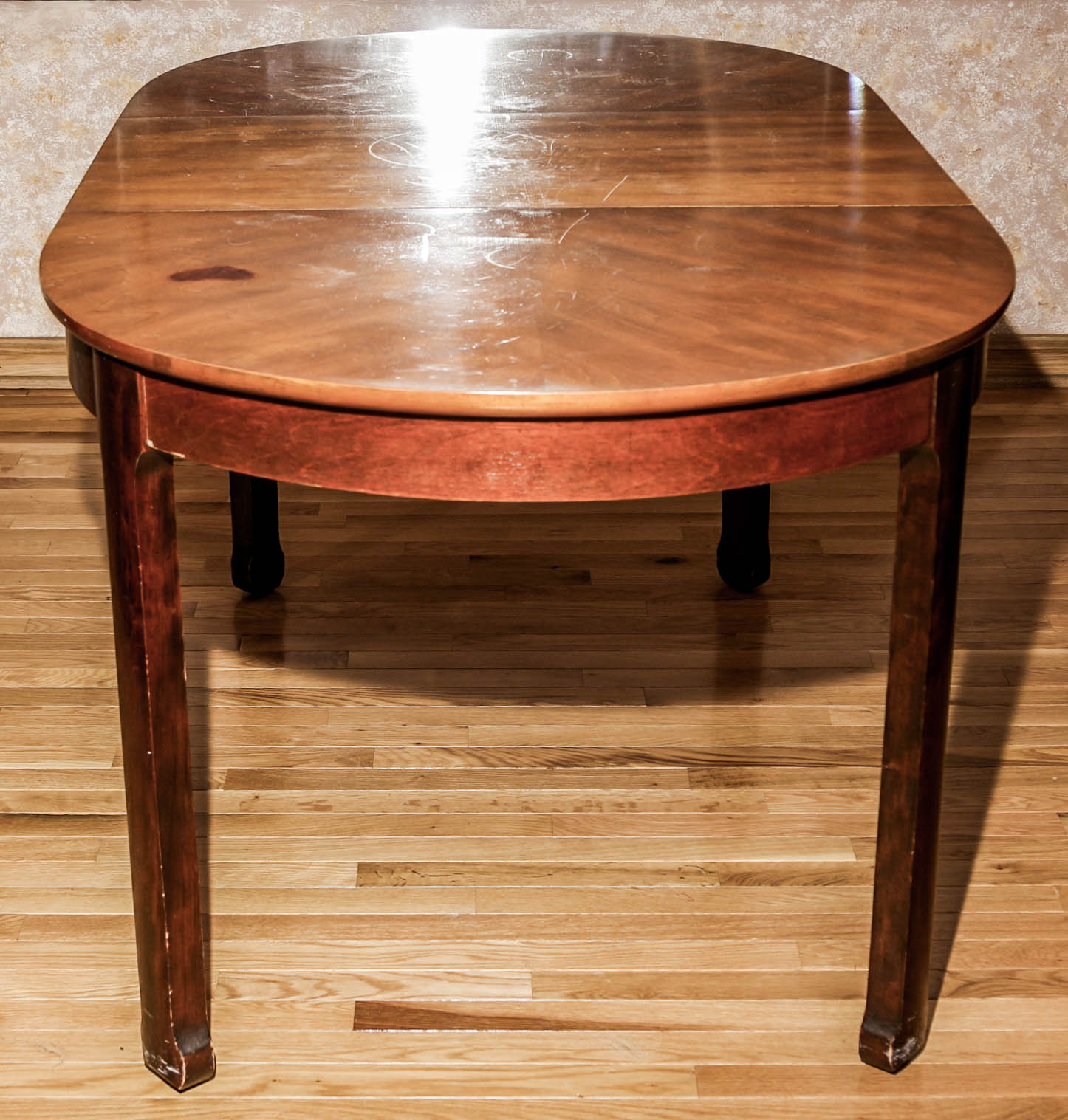 Vintage Dining Table with East Asian Style Chairs