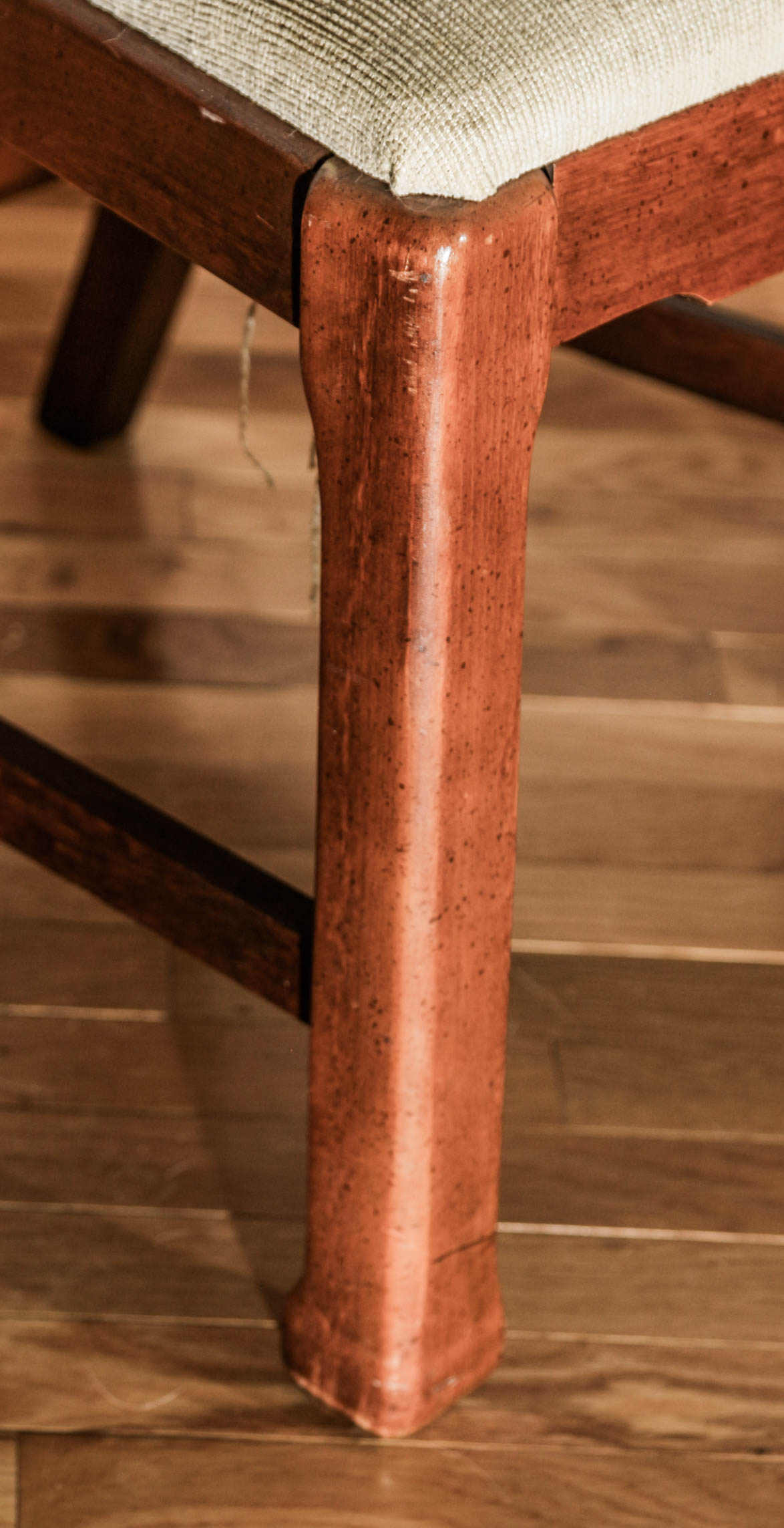 Vintage Dining Table with East Asian Style Chairs