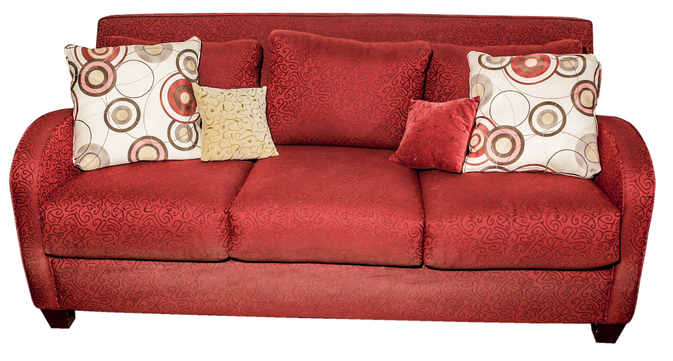 Contemporary Style Sofa in Red