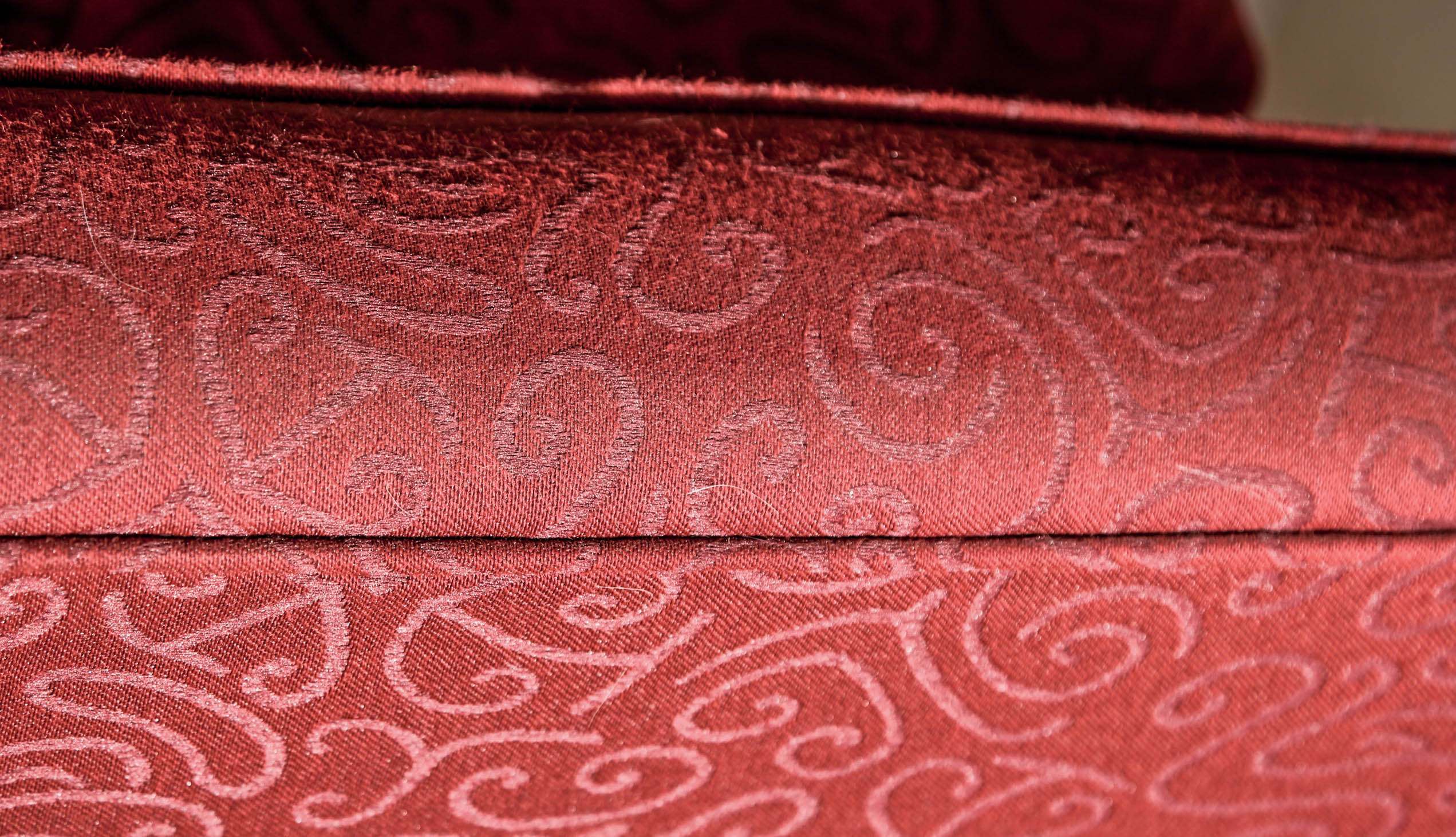Contemporary Style Sofa in Red