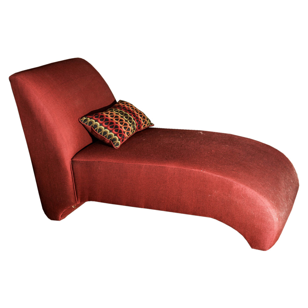 Modern Style Red Chaise Lounge