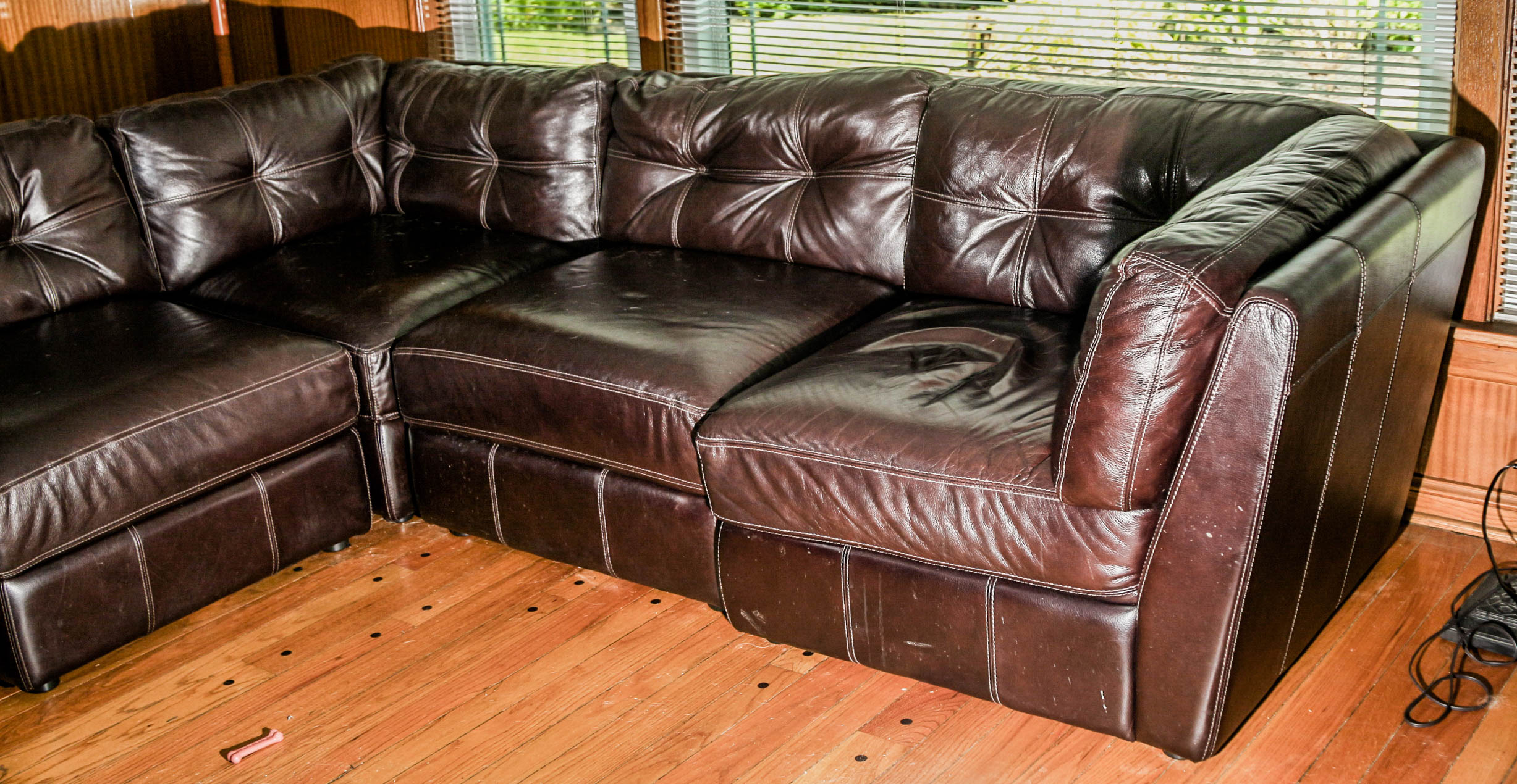 Leatherette Sectional Sofa