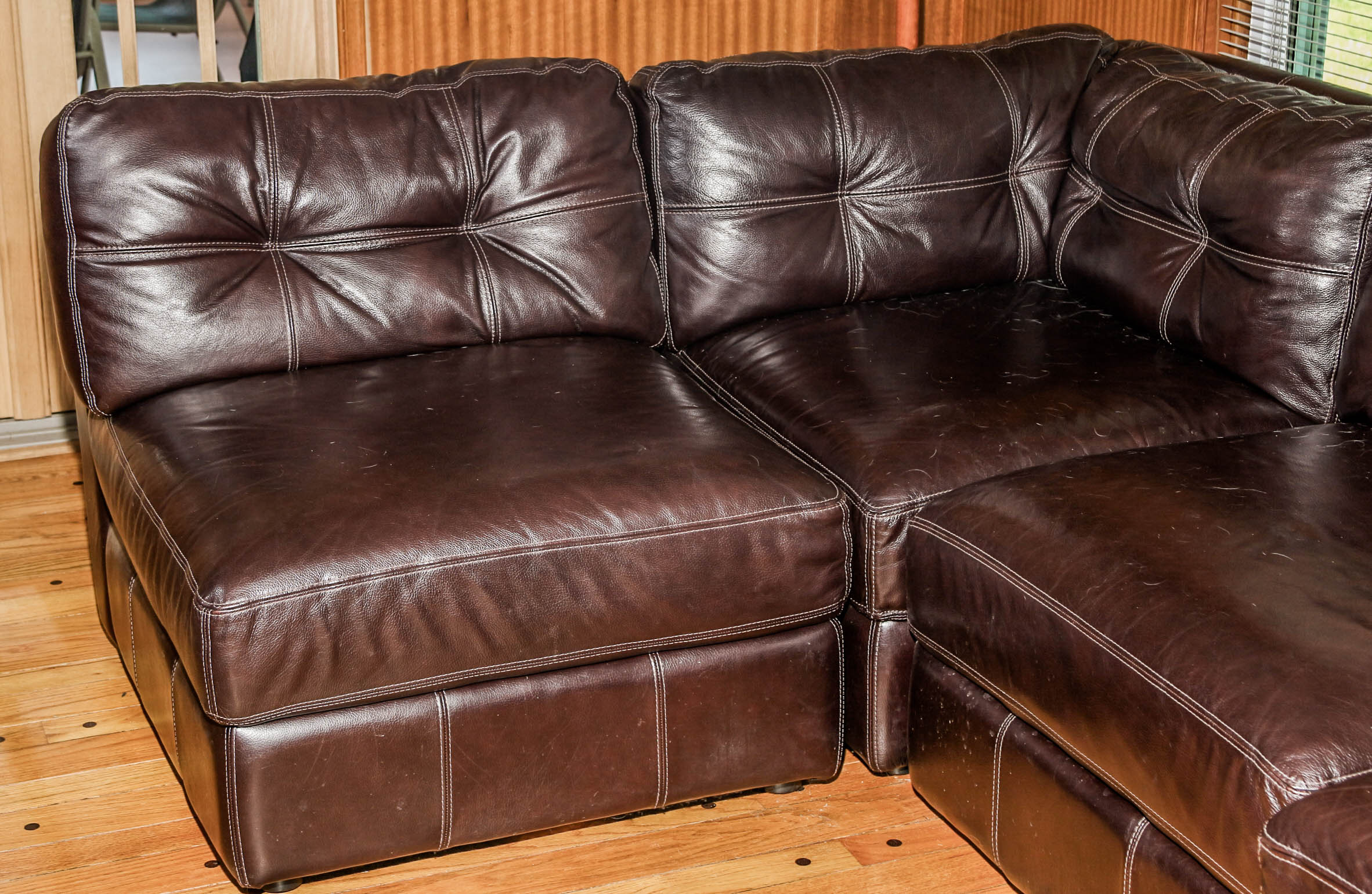 Leatherette Sectional Sofa