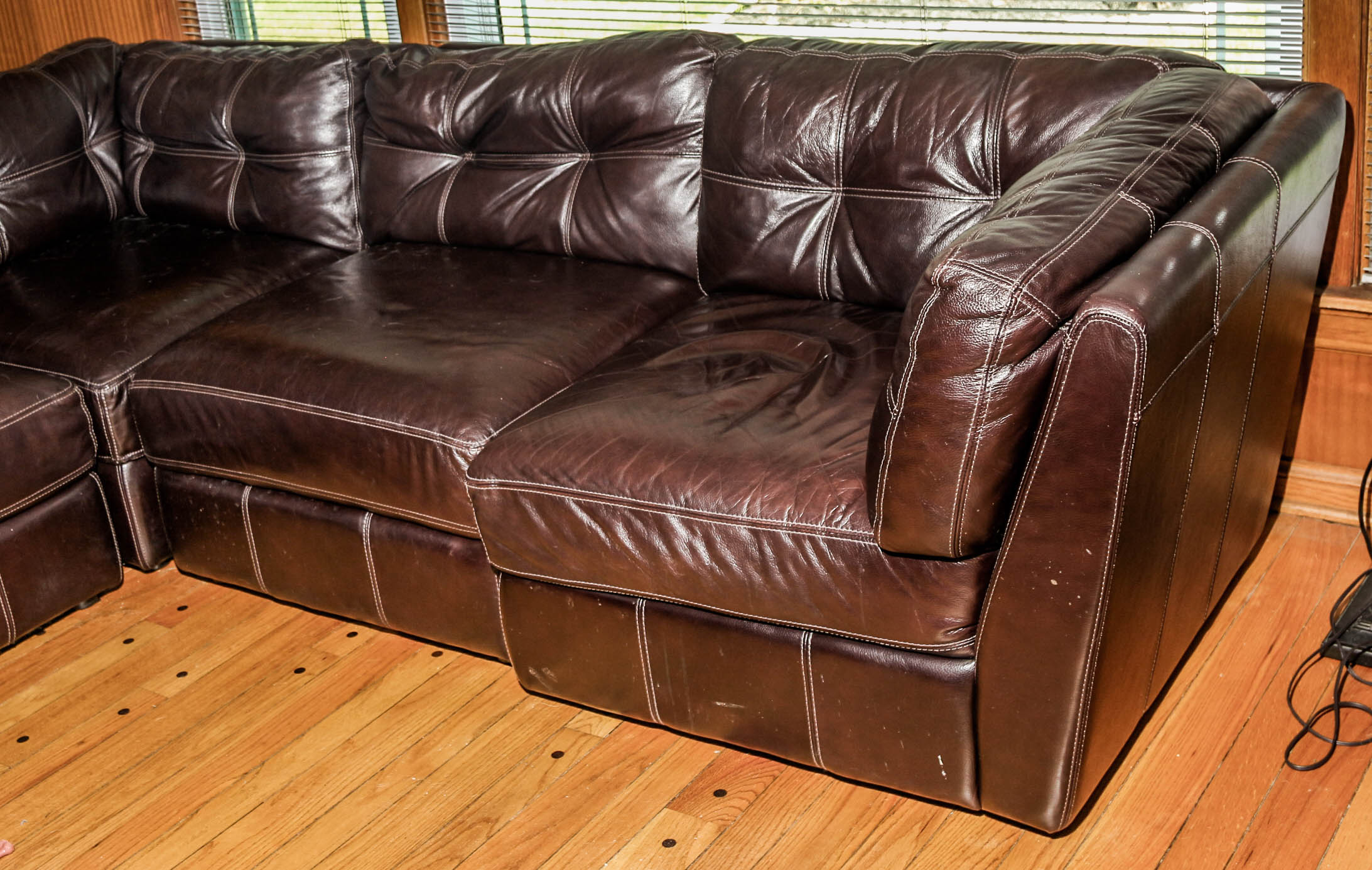 Leatherette Sectional Sofa