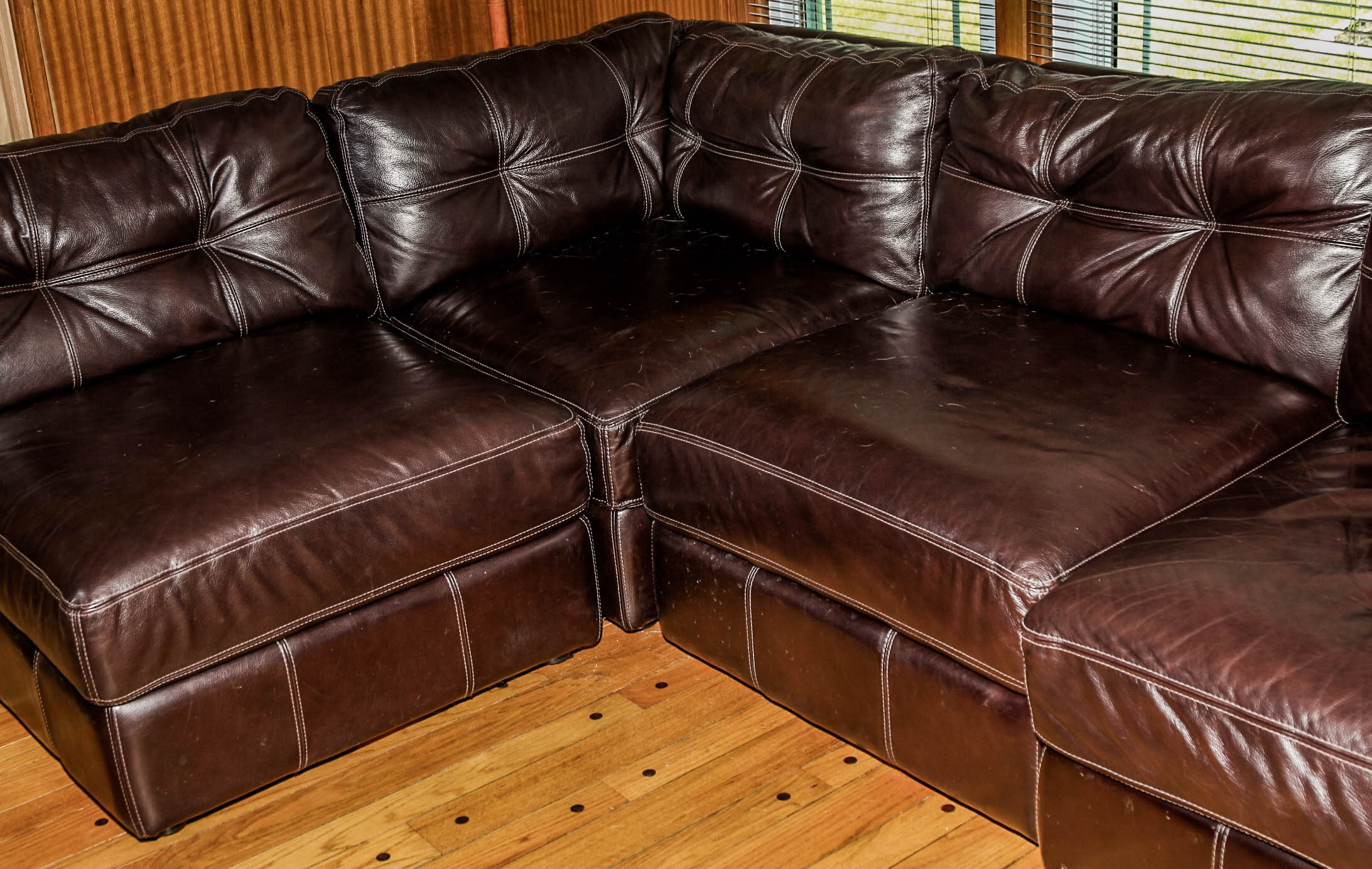 Leatherette Sectional Sofa