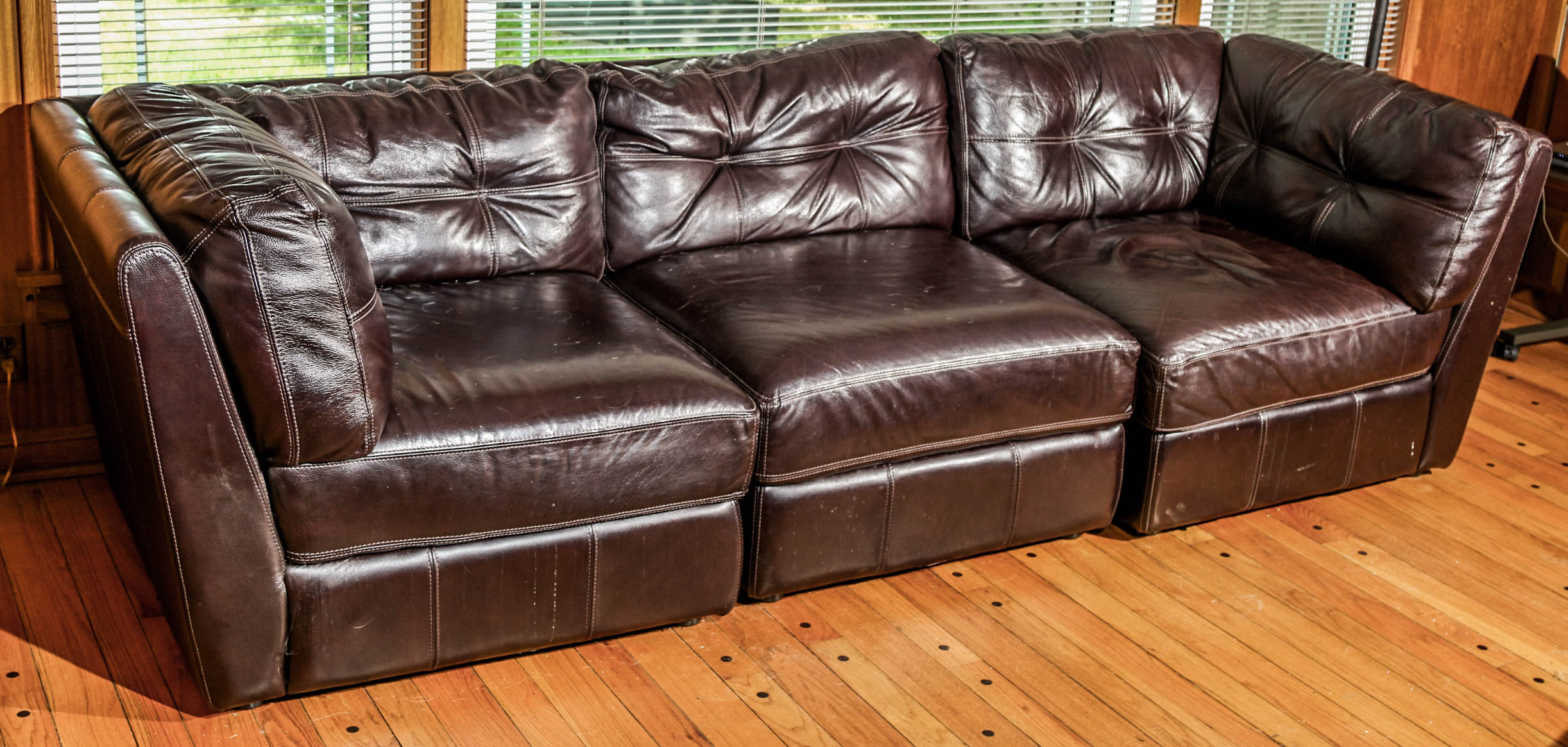 Leatherette Sectional Sofa