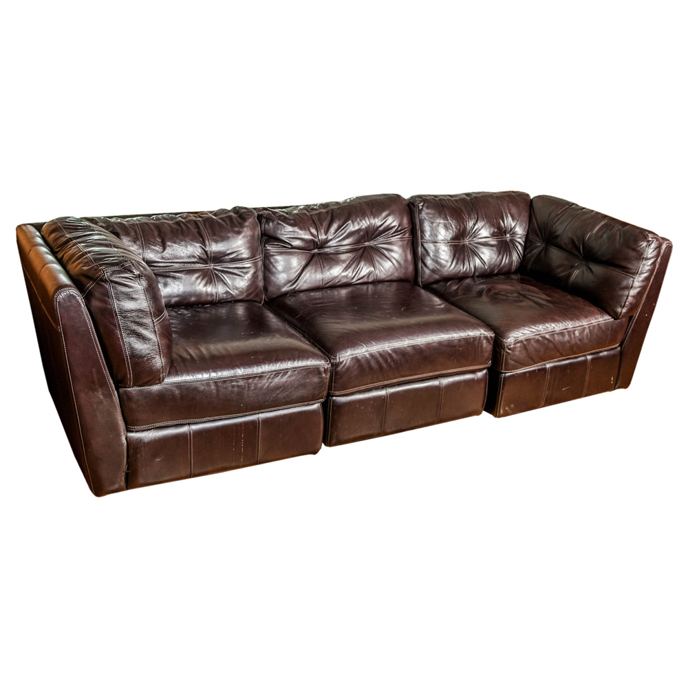 Leatherette Sectional Sofa