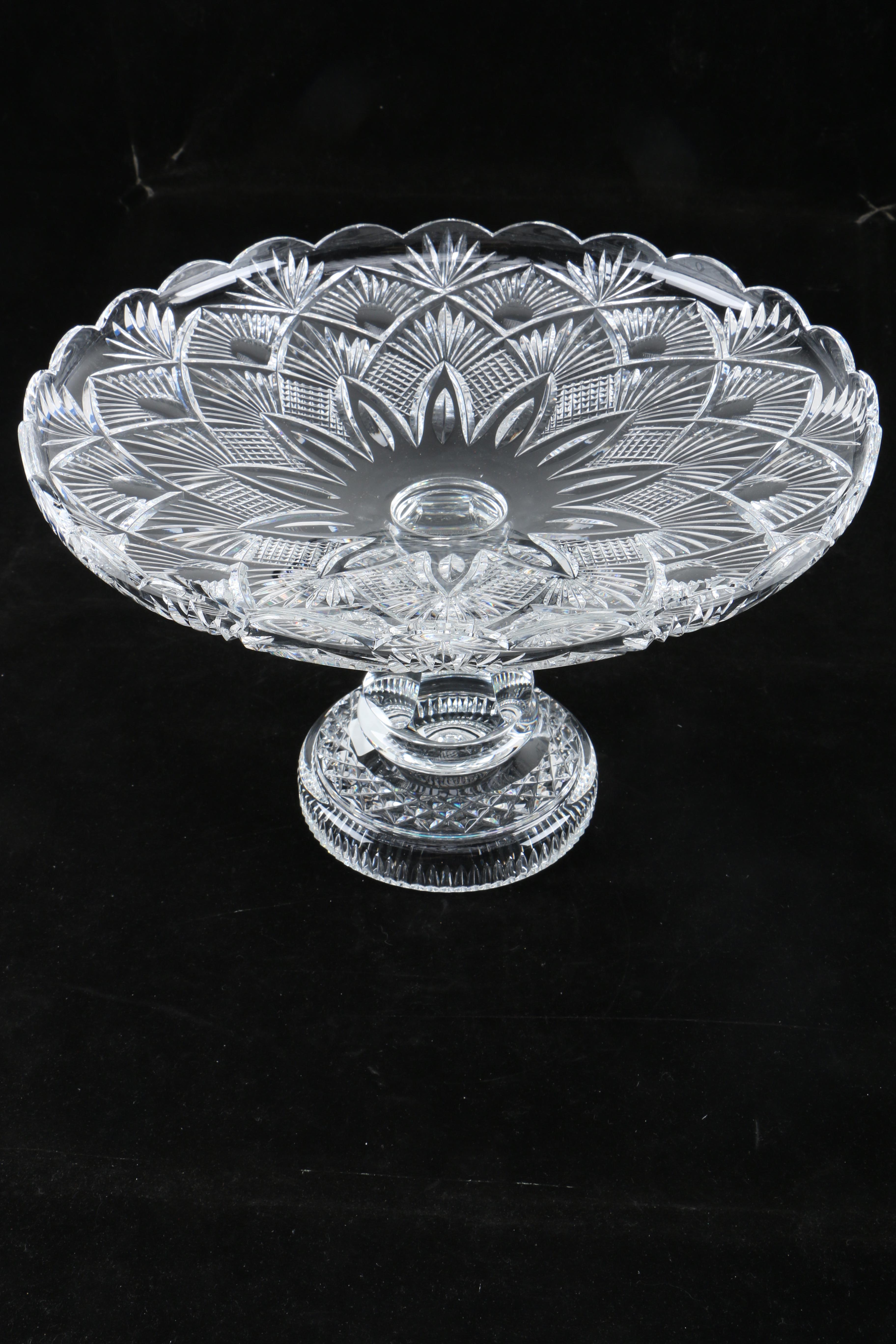 Waterford Crystal Design Studio "Ormonde" Footed Centerpiece and Cake Plate