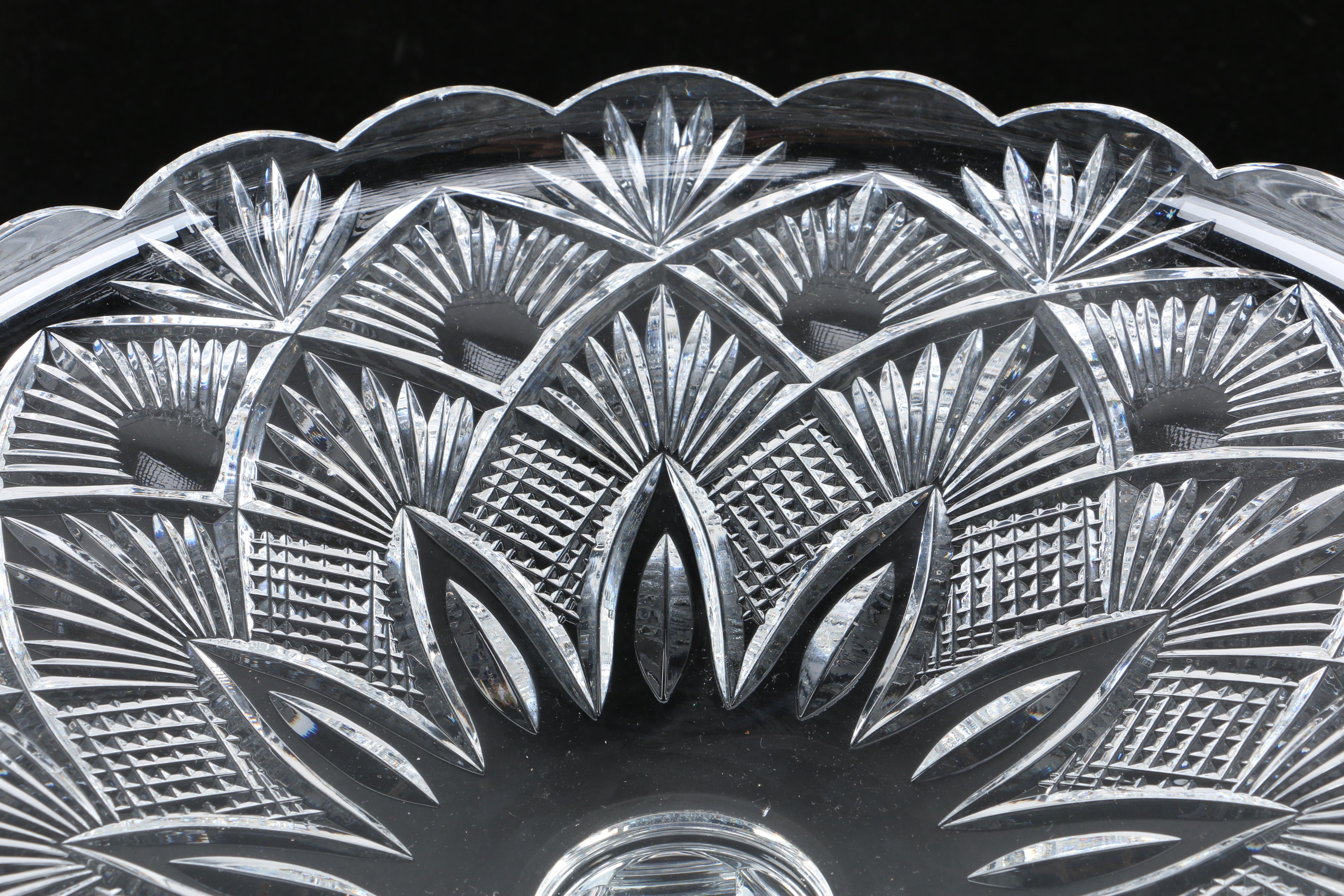 Waterford Crystal Design Studio "Ormonde" Footed Centerpiece and Cake Plate