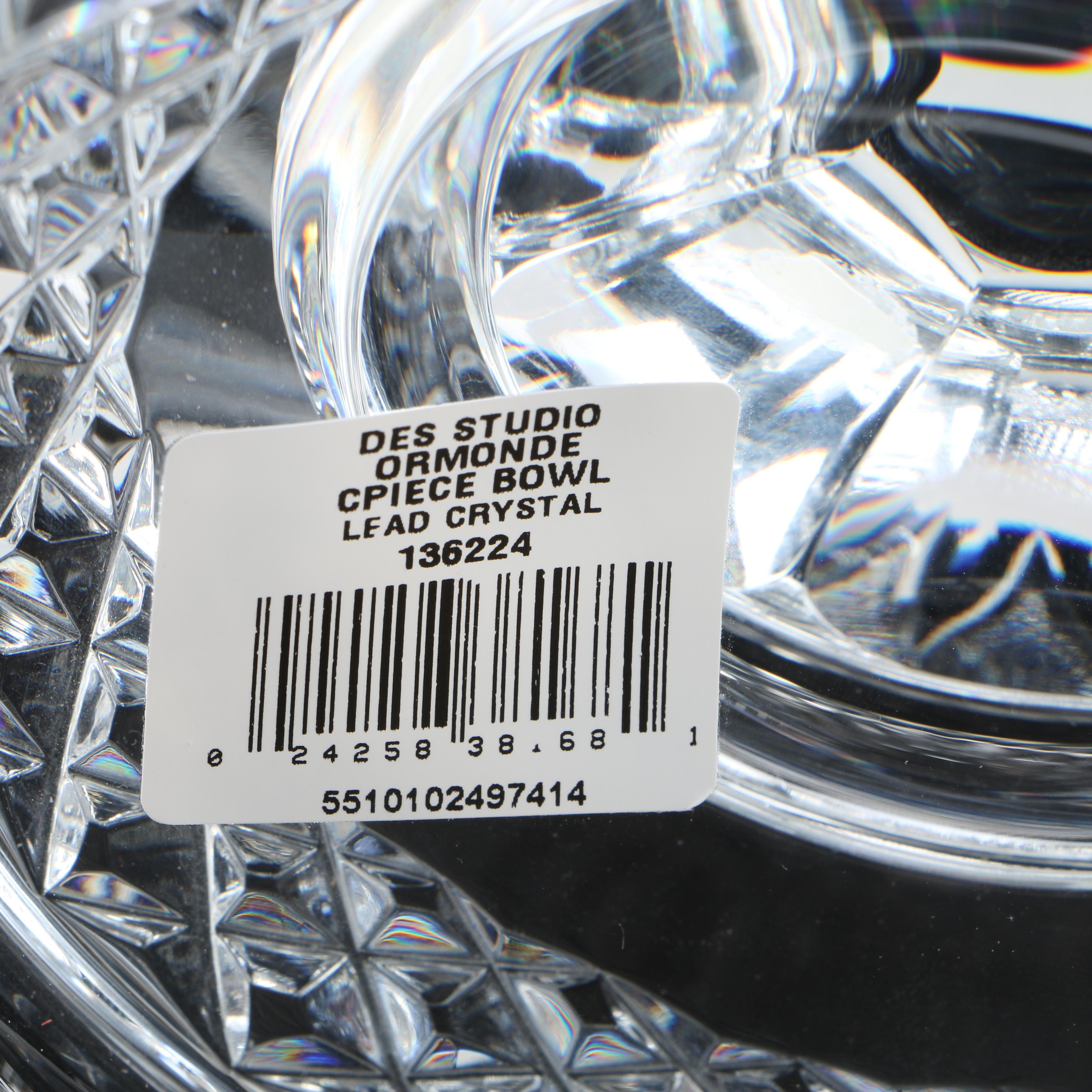 Waterford Crystal Design Studio "Ormonde" Footed Centerpiece and Cake Plate