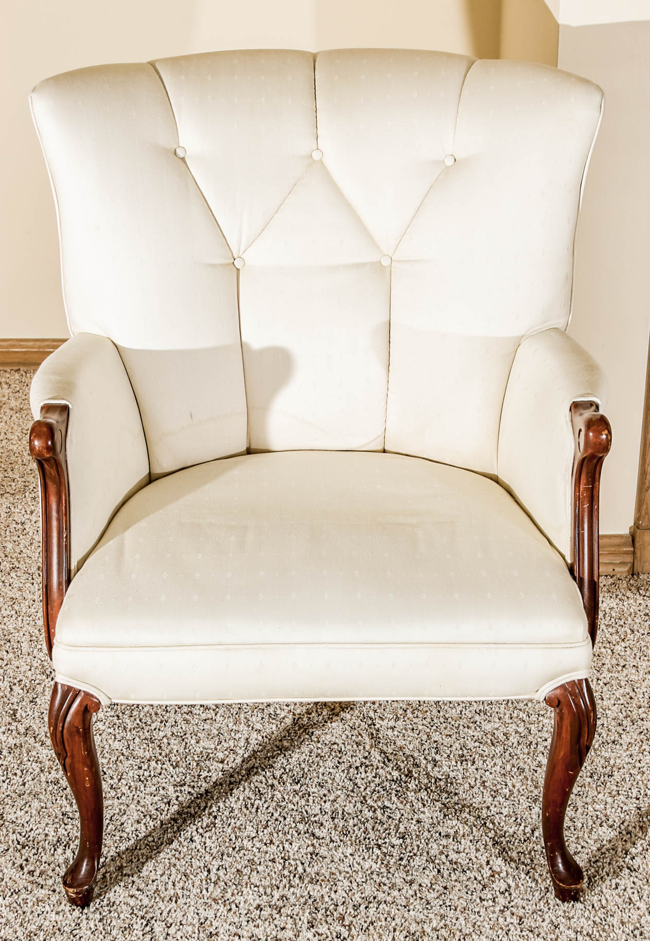 Button-Tufted Armchair
